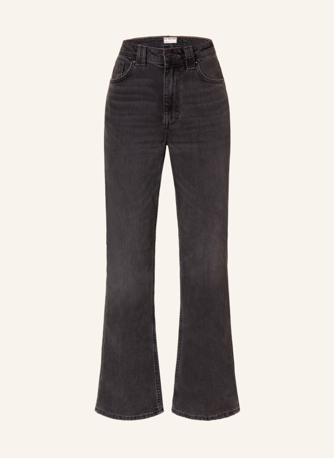 Free People Bootcut Jeans AVA, Farbe: 0010 CLASS ACT BLACK (Bild 1)