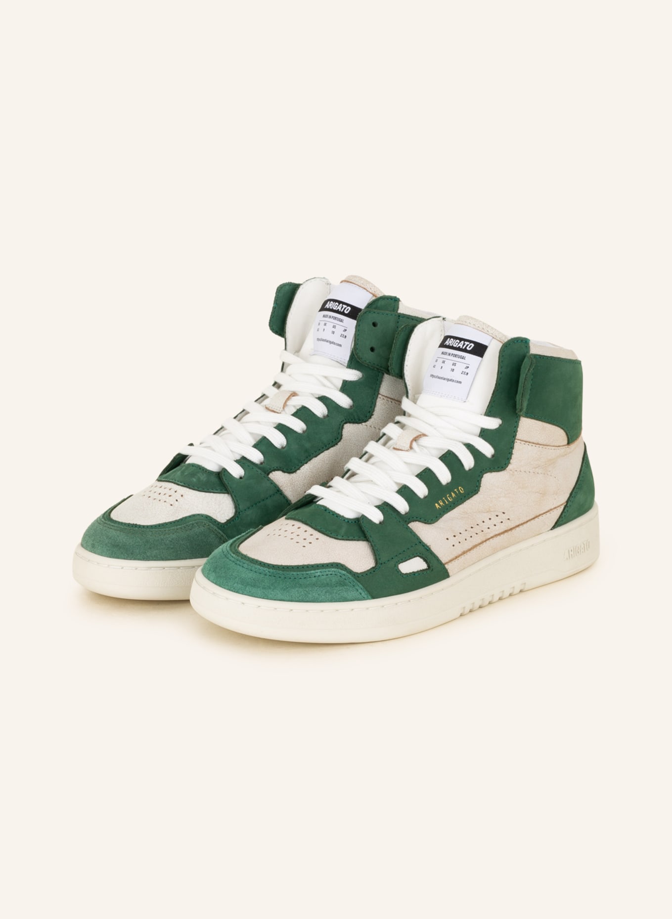 AXEL ARIGATO High-top sneakers DICE HI, Color: WHITE/ GREEN (Image 1)