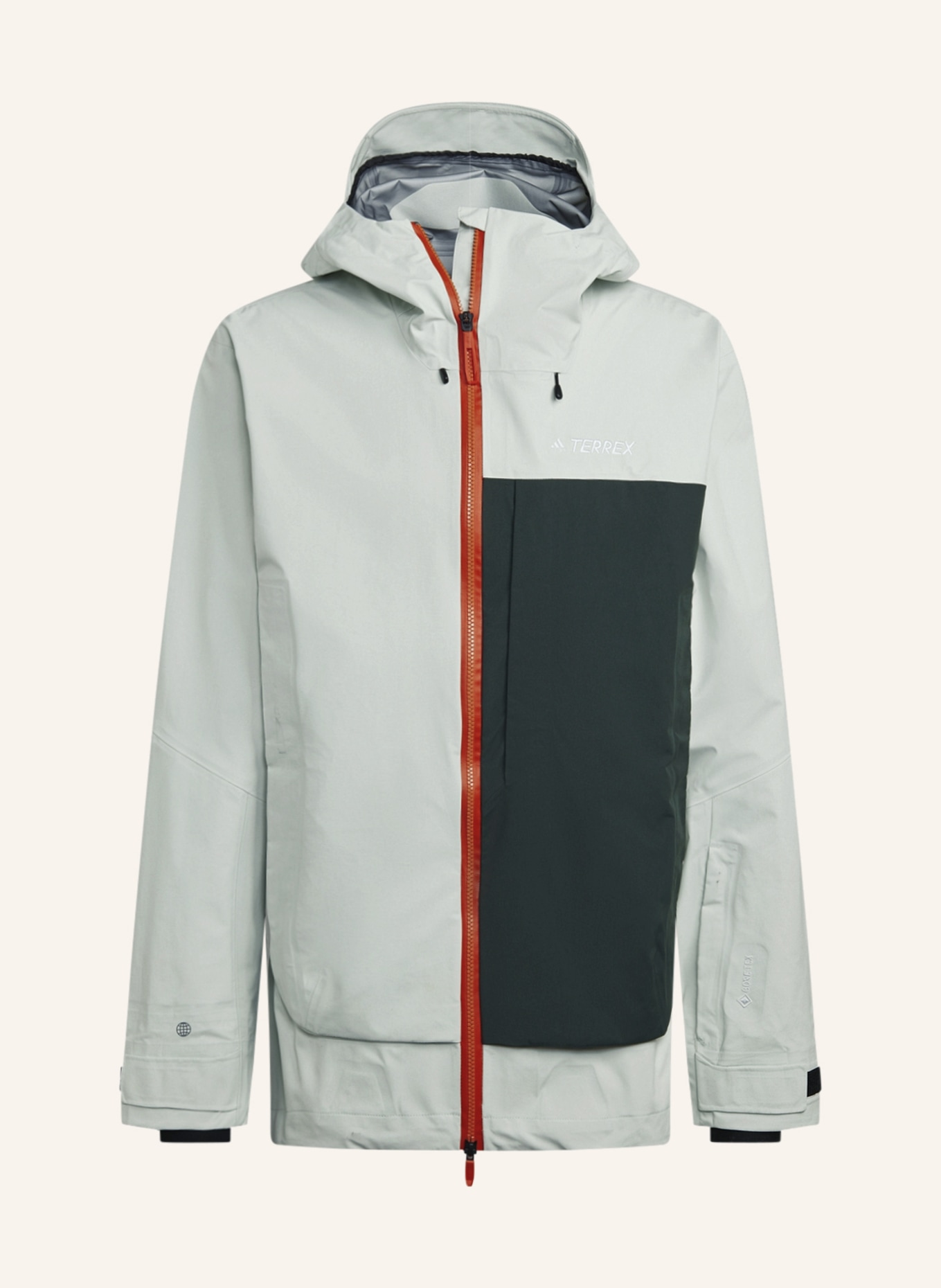 adidas Hardshell ski jacket TERREX MYSHELTER GTX, Color: MINT/ DARK GREEN (Image 1)