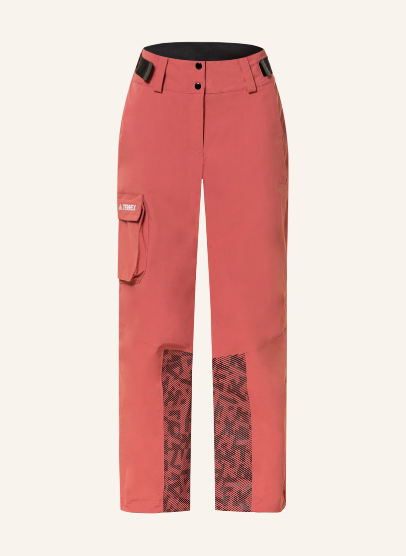 adidas Hardshellové lyžařské kalhoty POST-CONSUMER, Barva: SVĚTLE ČERVENÁ (Obrázek 1)