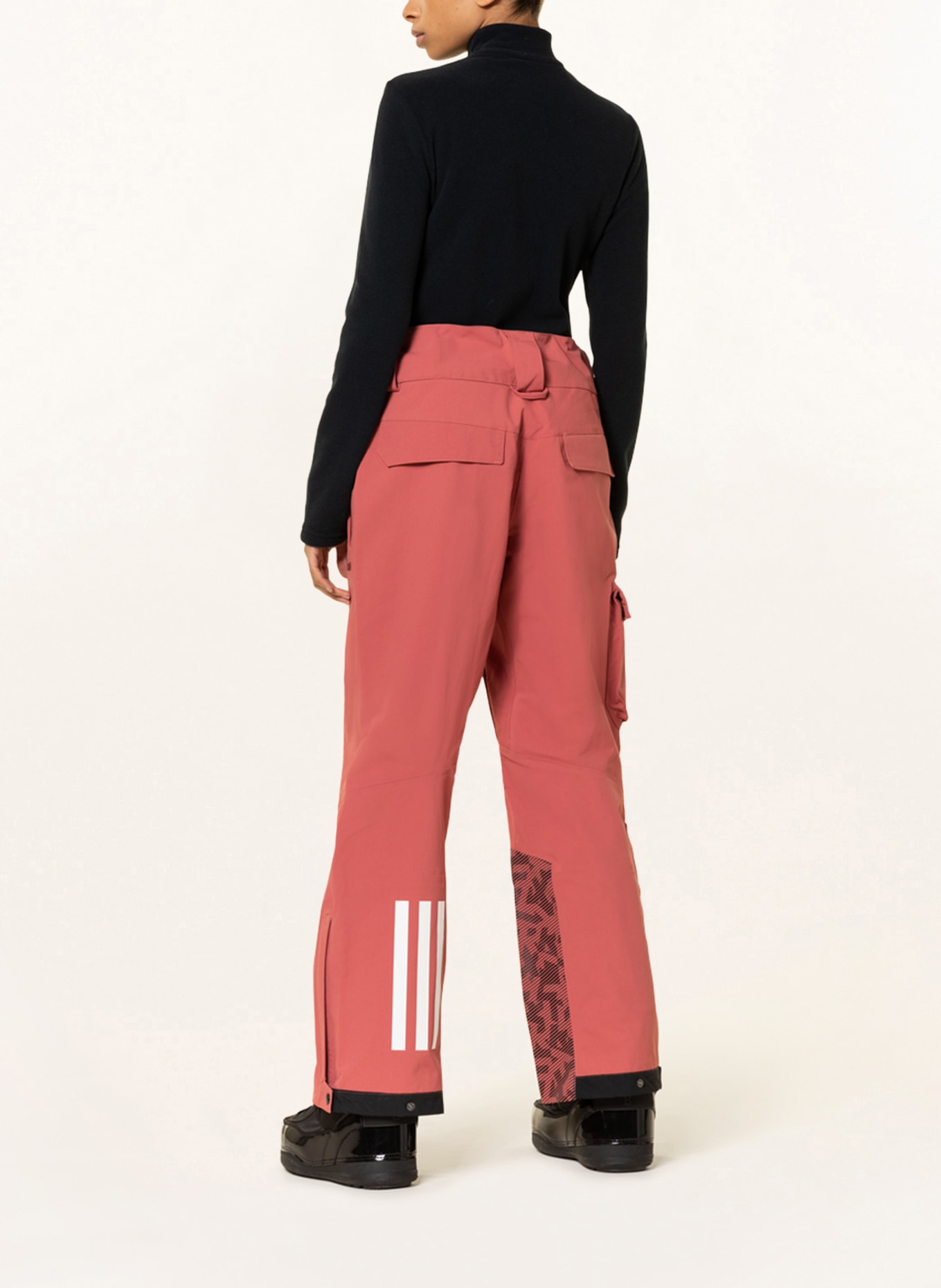 adidas Hardshell ski pants POST-CONSUMER, Color: LIGHT RED (Image 3)