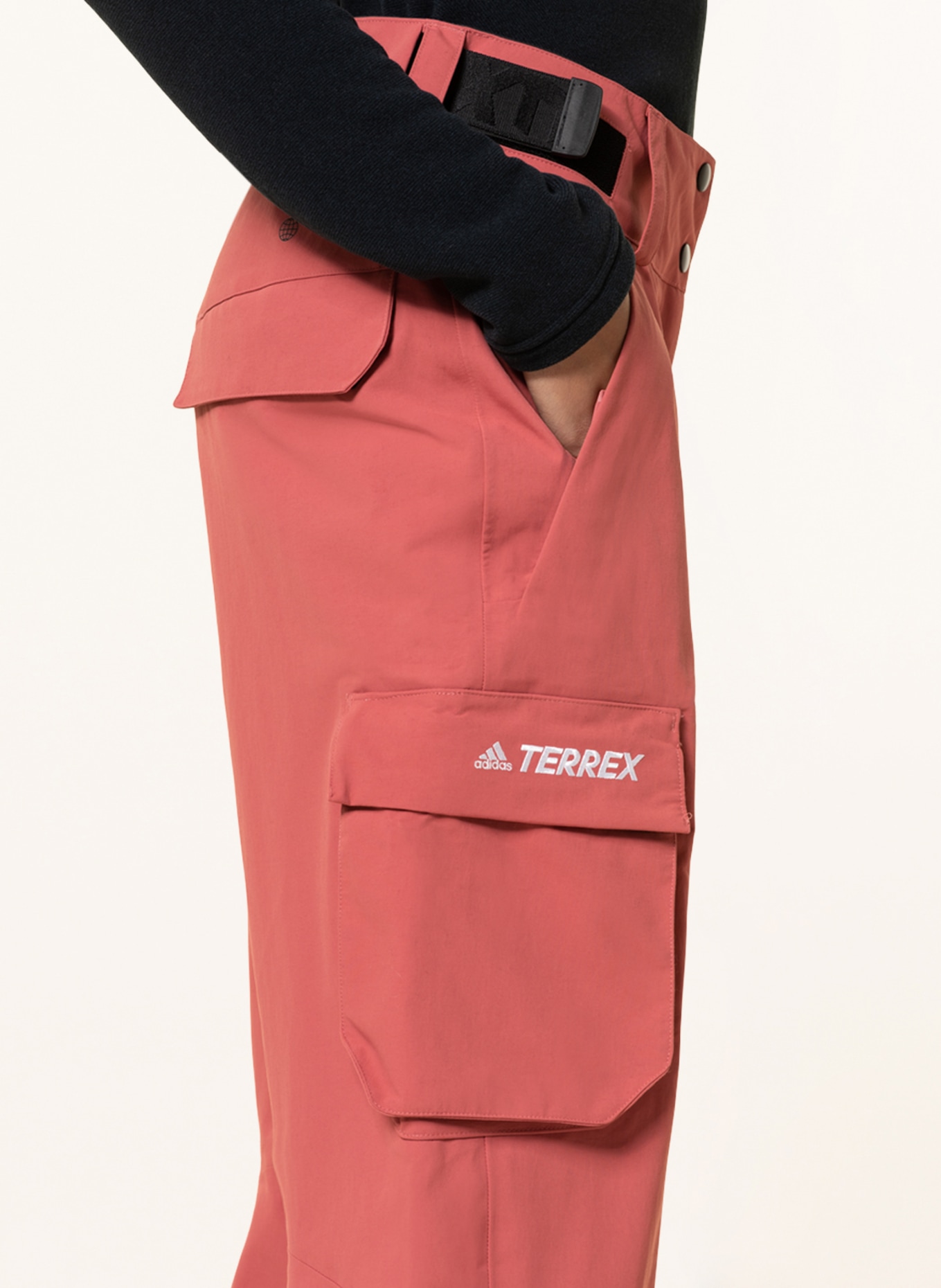adidas Hardshellové lyžařské kalhoty POST-CONSUMER, Barva: SVĚTLE ČERVENÁ (Obrázek 5)