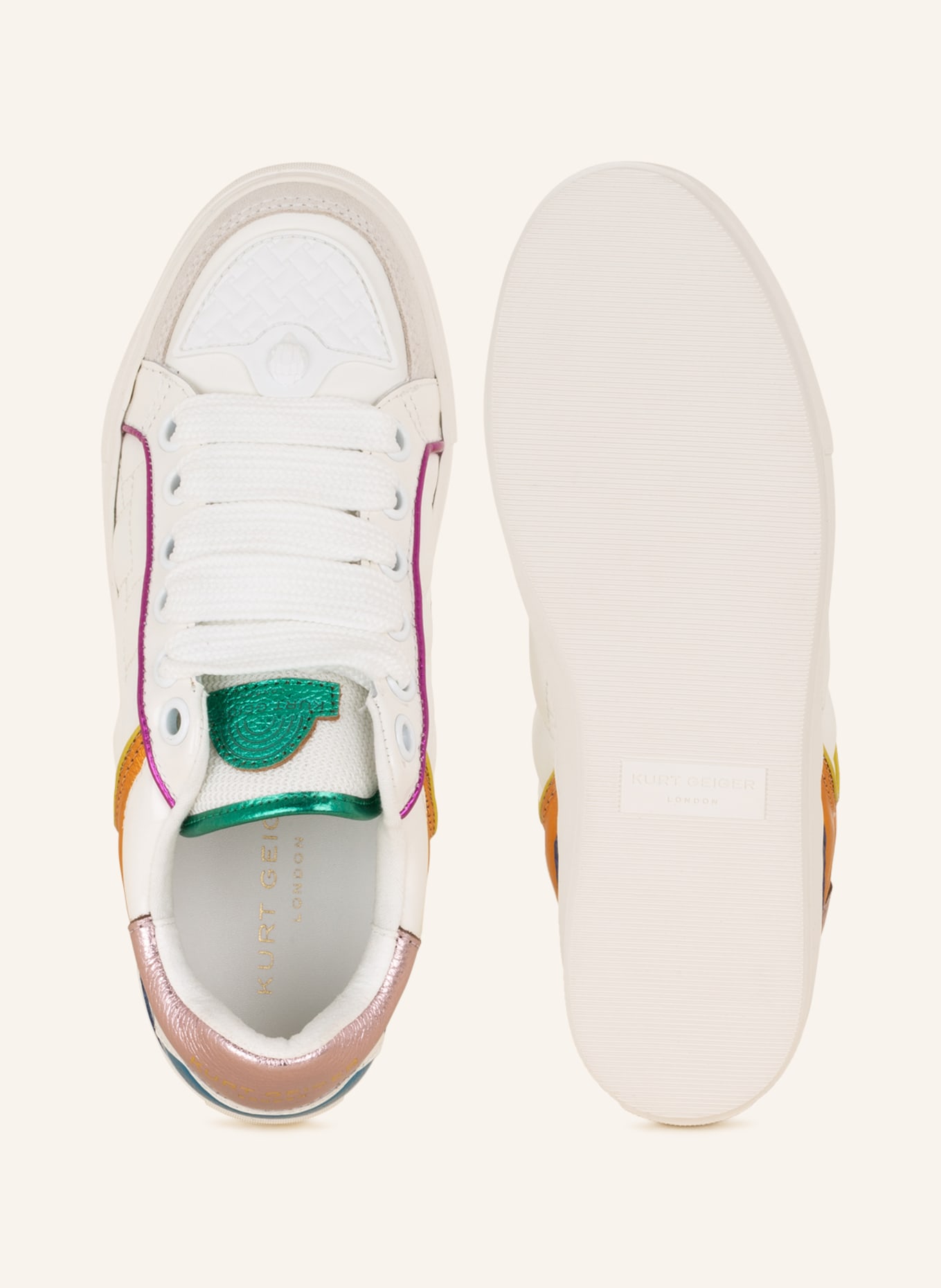 KURT GEIGER Sneakers SOUTHBANK , Color: WHITE/ GREEN/ BLUE (Image 5)