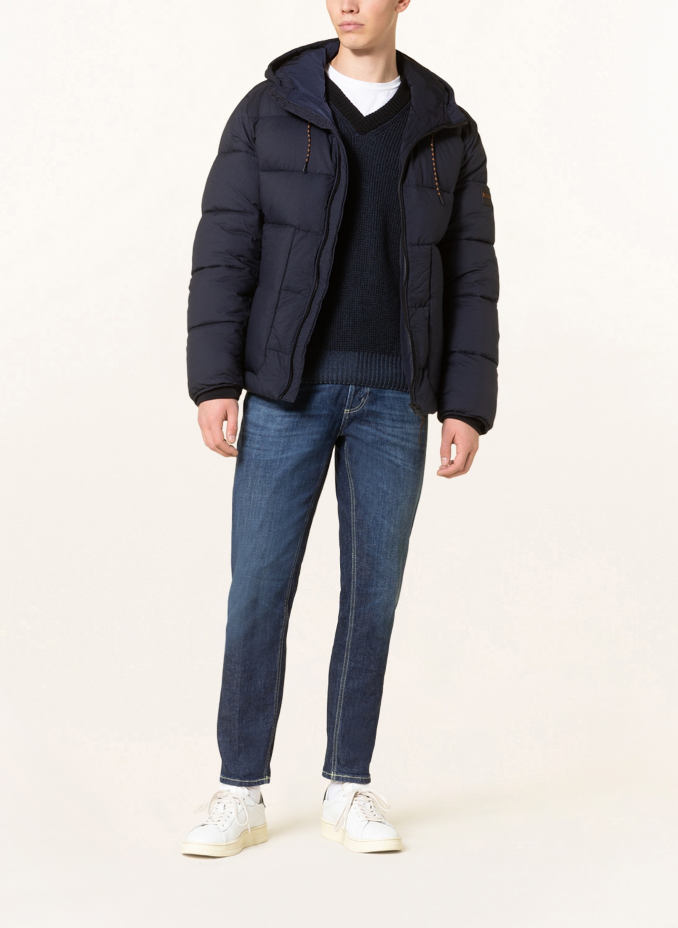 BOSS Quilted jacket OTELLO, Color: DARK BLUE (Image 2)