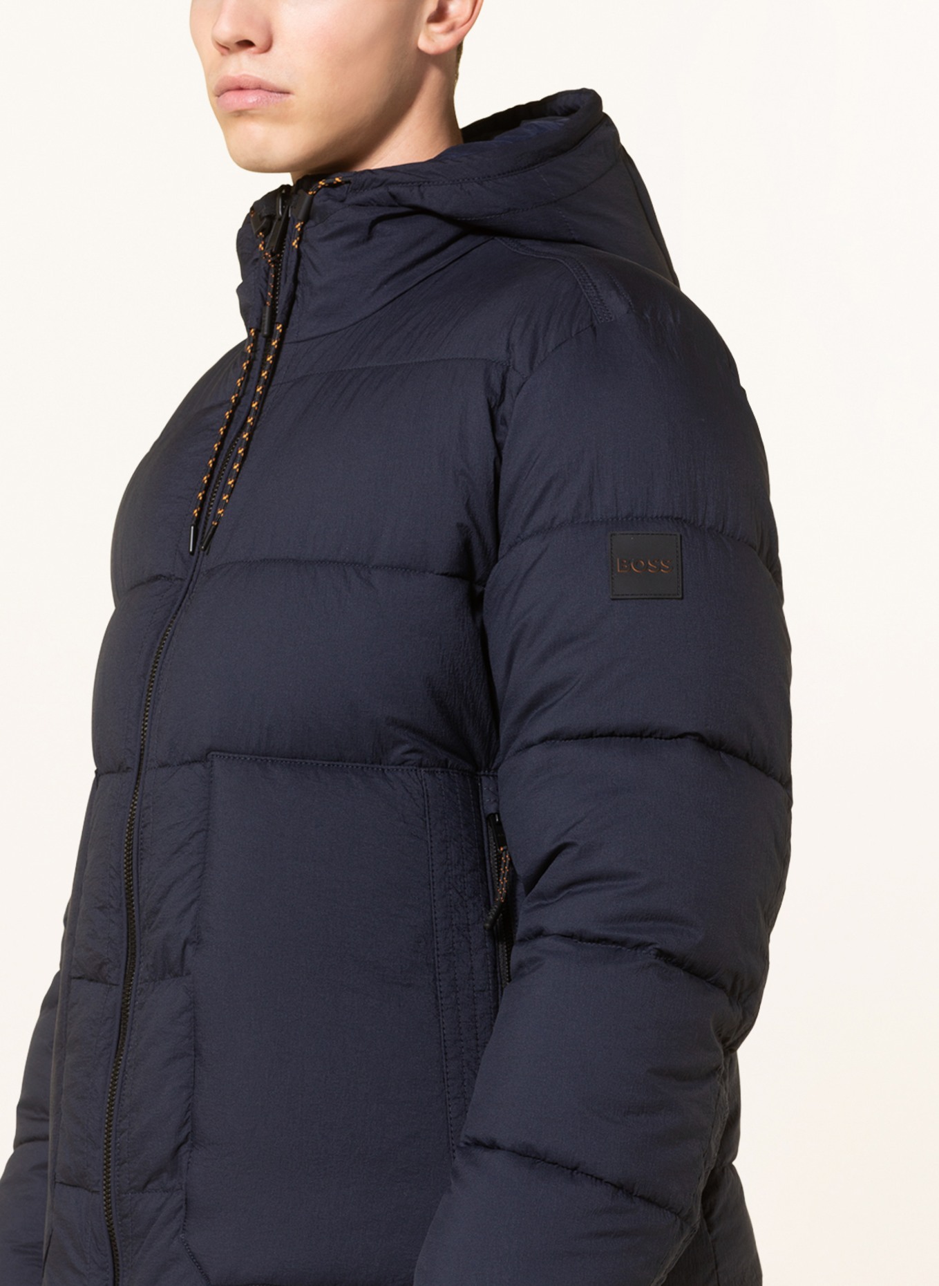 BOSS Quilted jacket OTELLO, Color: DARK BLUE (Image 5)