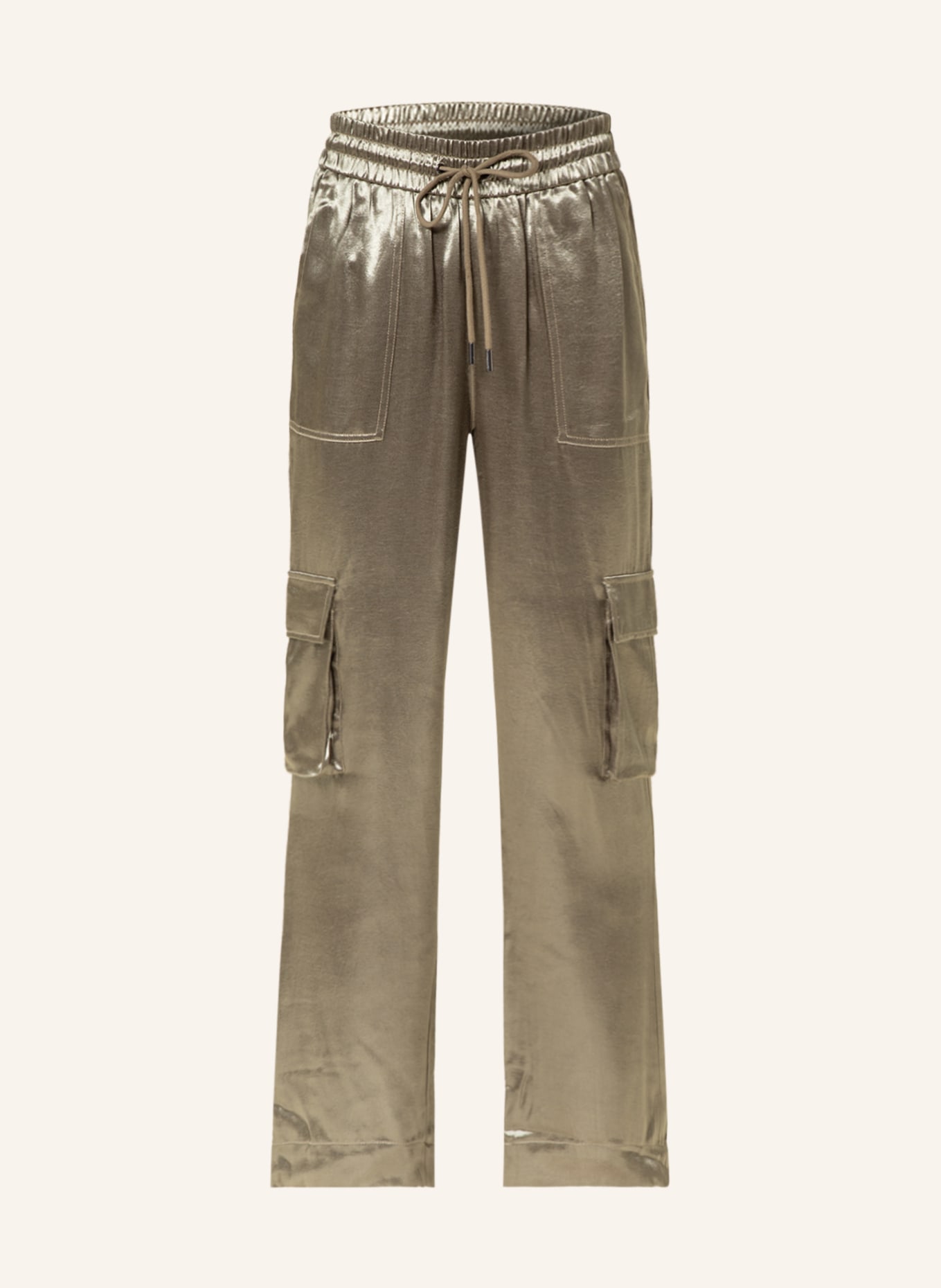 GUESS Spodnie CHANTAL w stylu dresowym, Kolor: JASNOZIELONY (Obrazek 1)