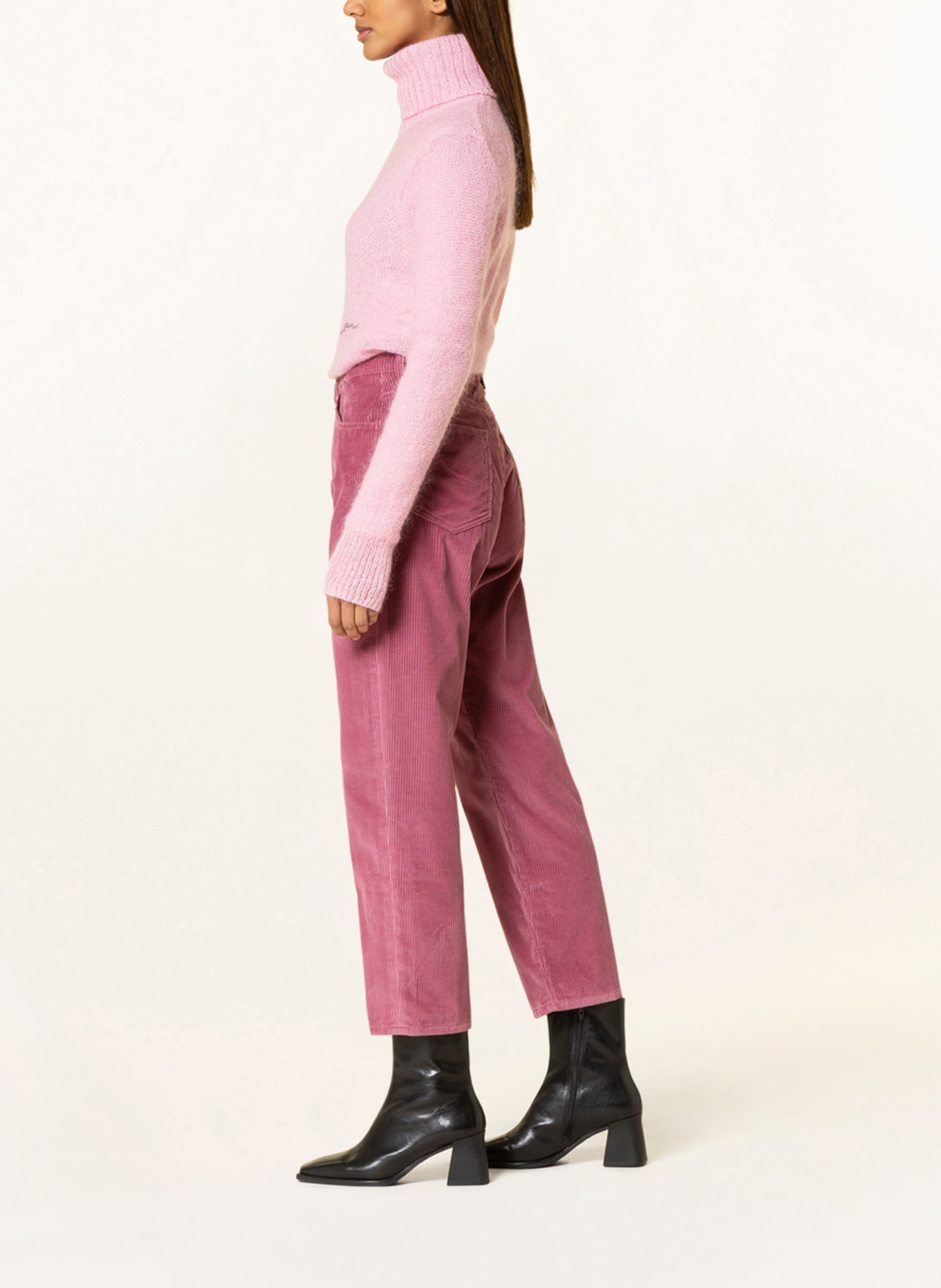 JACOB COHEN Corduroy Trousers KENDALL, Color: DUSKY PINK (Image 4)