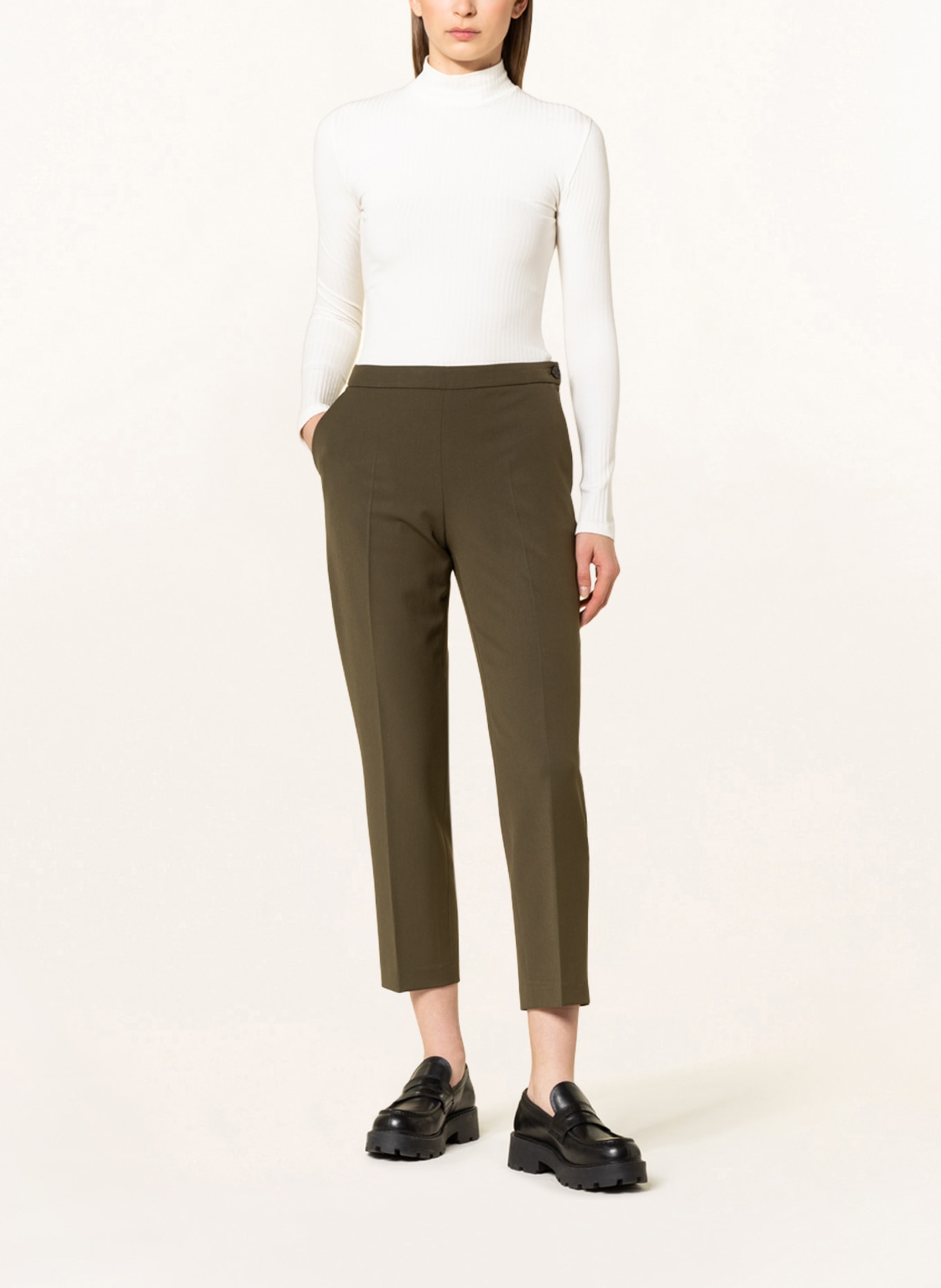 MORE & MORE 7/8 pants , Color: OLIVE (Image 2)