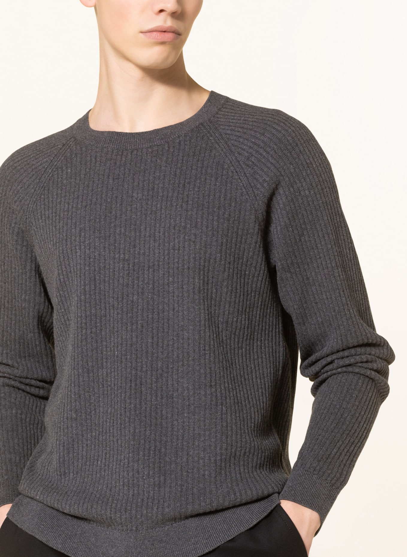HUGO Sweater SCRIBON, Color: DARK GRAY (Image 4)