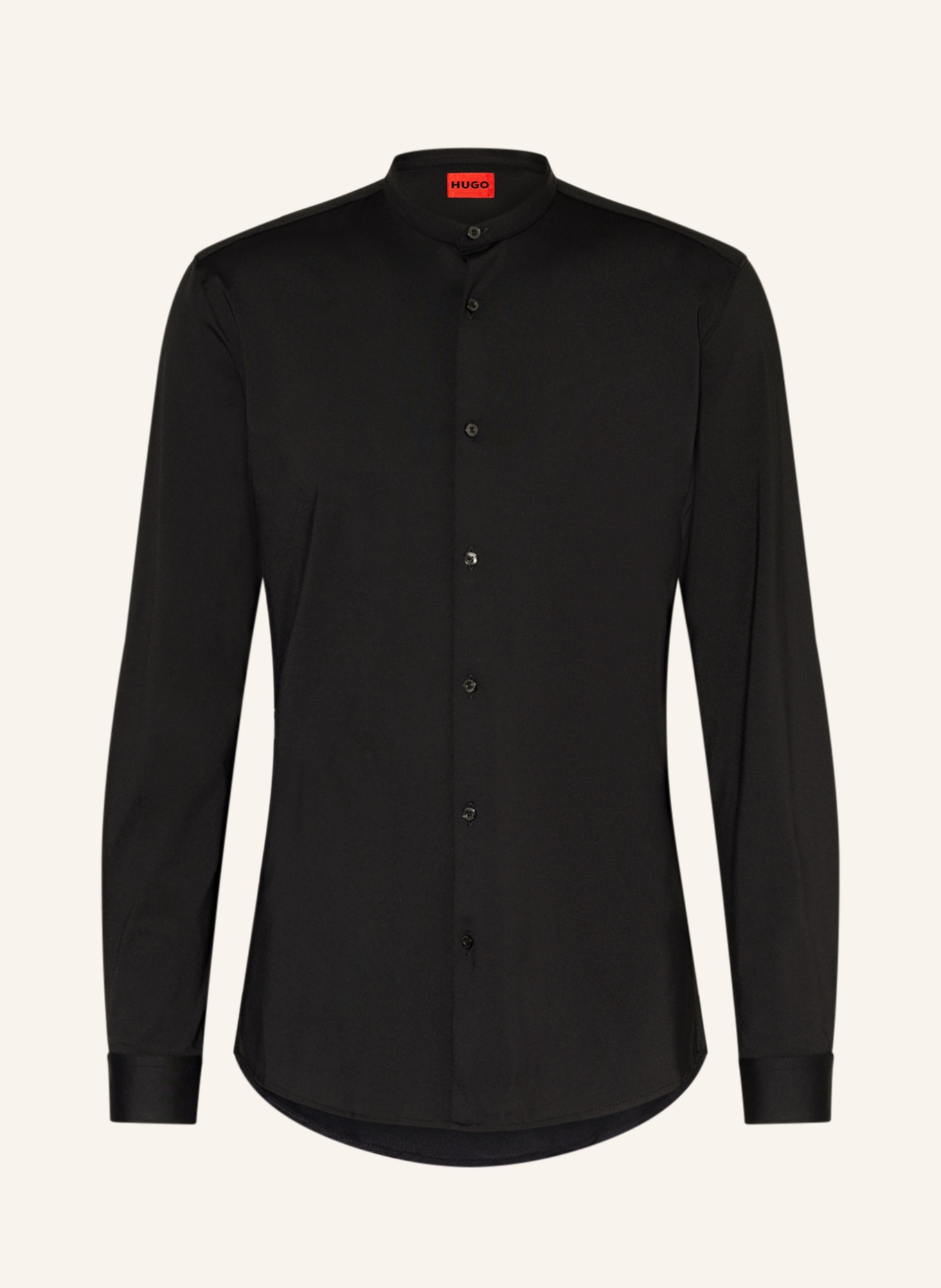 HUGO Jerseyhemd ENRIQUE PERFORMANCE Extra Slim Fit , Farbe: SCHWARZ (Bild 1)