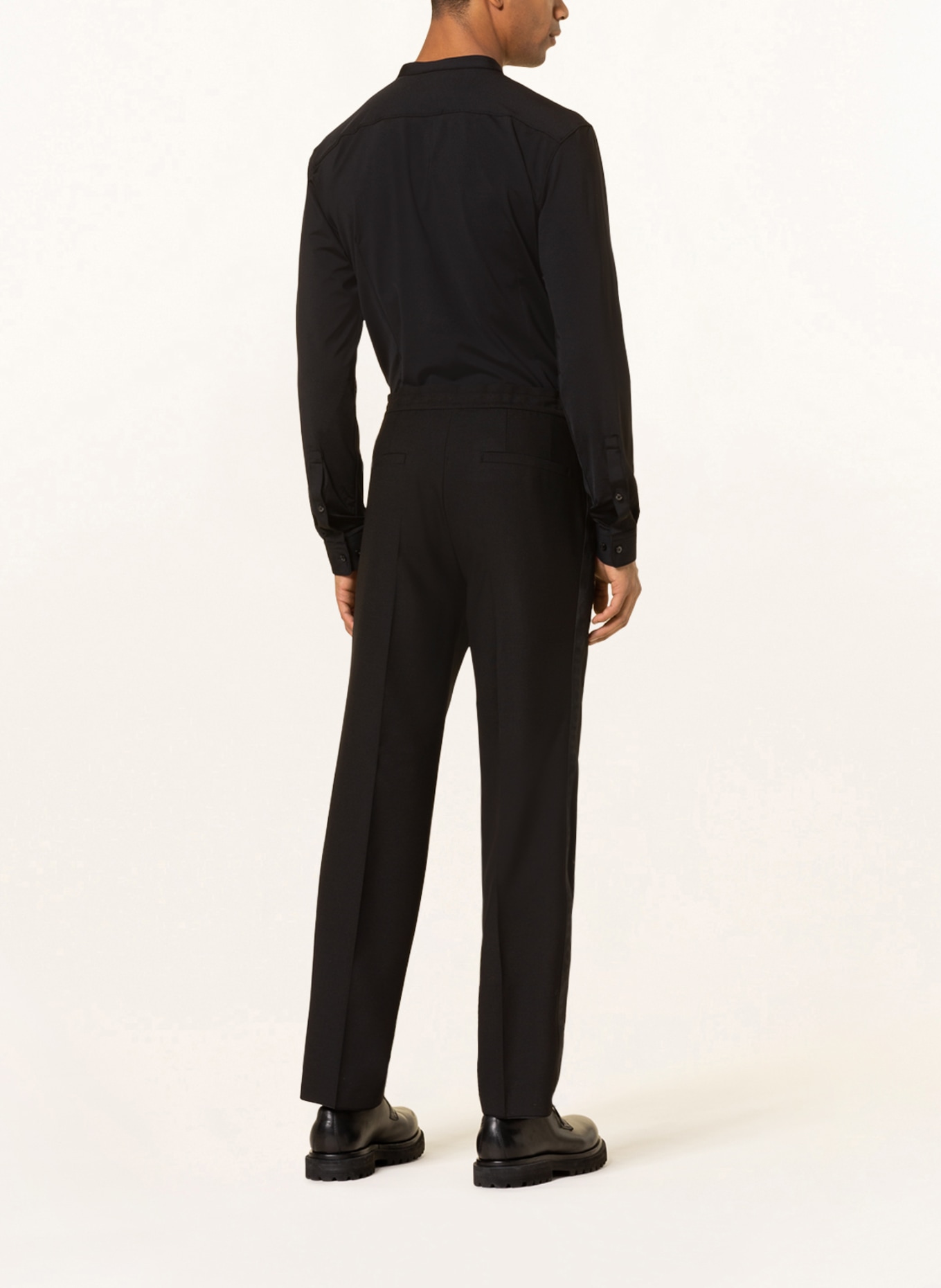 HUGO Jersey shirt ENRIQUE PERFORMANCE extra slim fit , Color: BLACK (Image 3)
