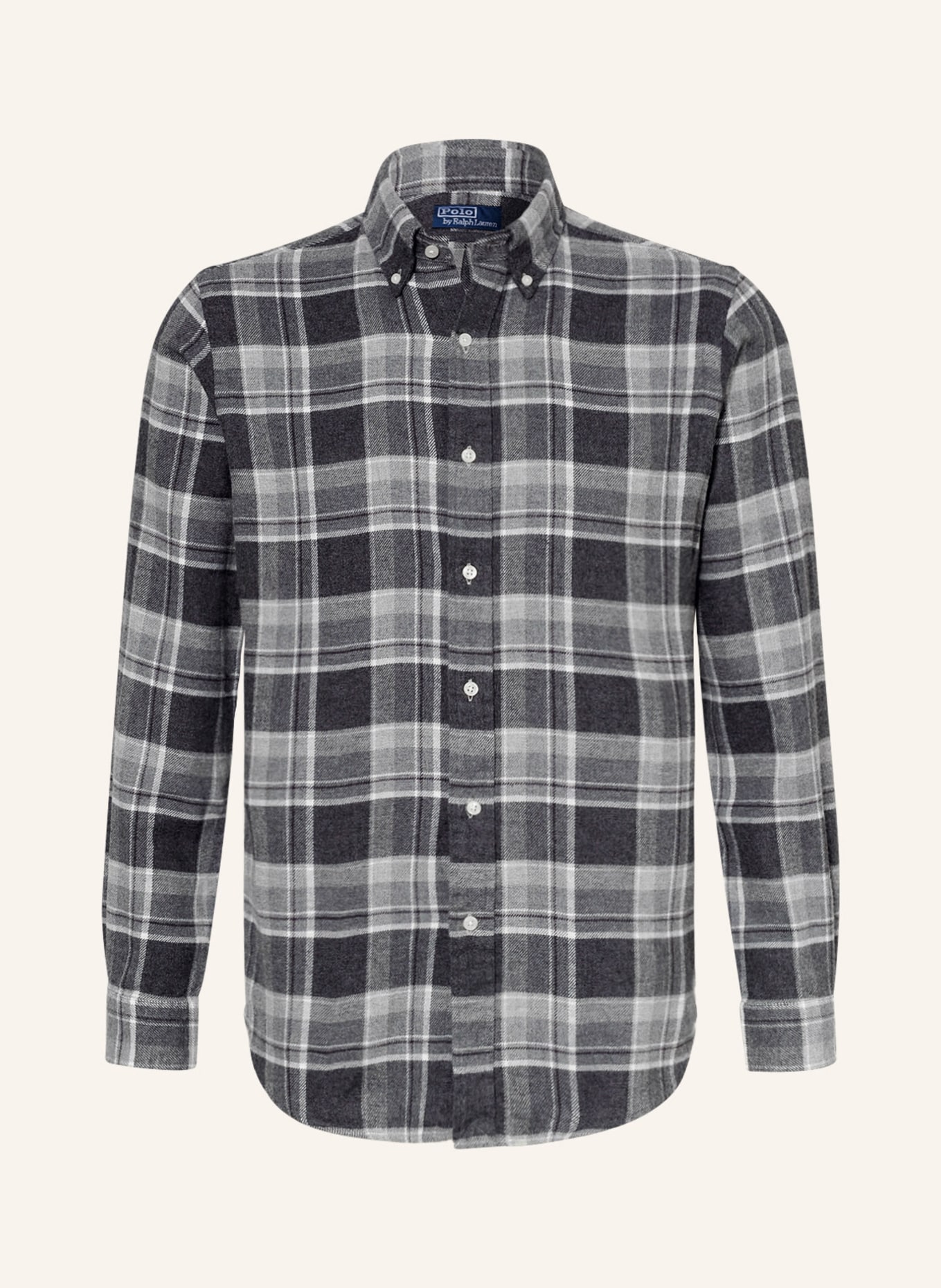 POLO RALPH LAUREN Flannel shirt classic fit, Color: GRAY/ DARK GRAY/ LIGHT GRAY (Image 1)