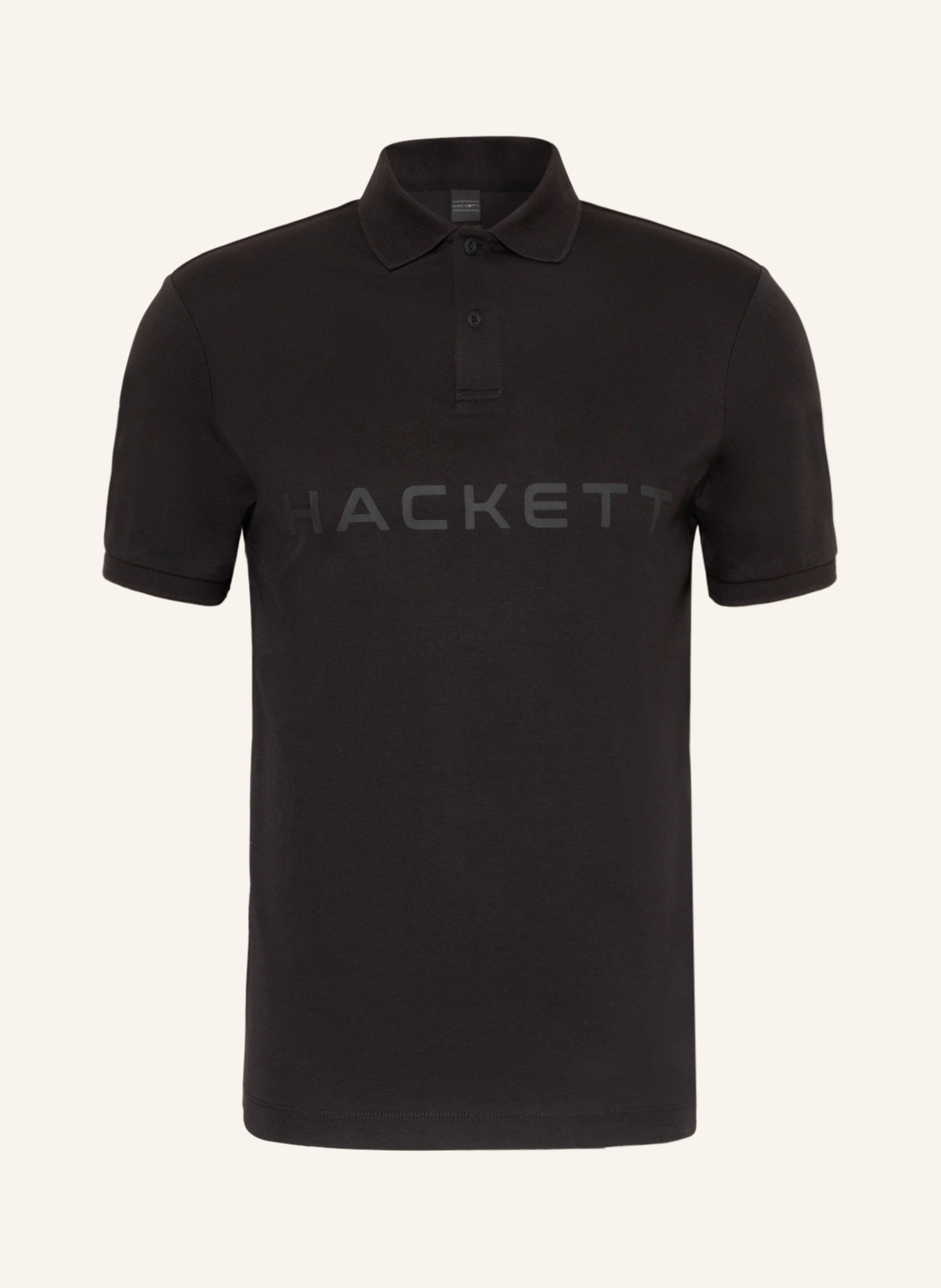 HACKETT LONDON Jersey-Poloshirt, Farbe: SCHWARZ (Bild 1)