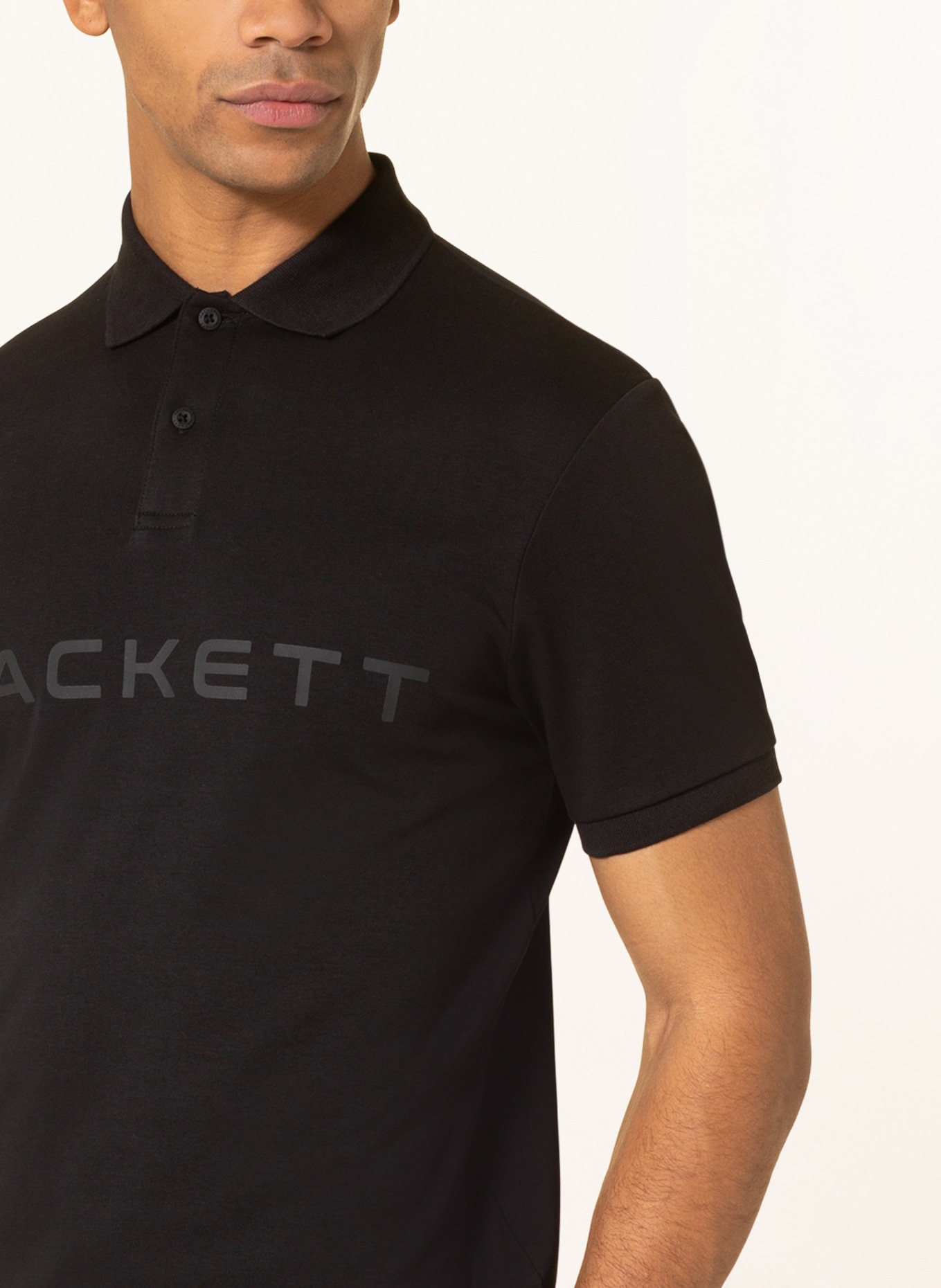 HACKETT LONDON Jersey polo shirt, Color: BLACK (Image 4)