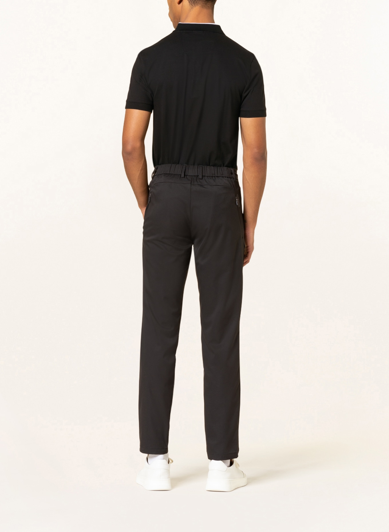 BOSS Piqué polo shirt PAULE slim fit, Color: BLACK (Image 3)