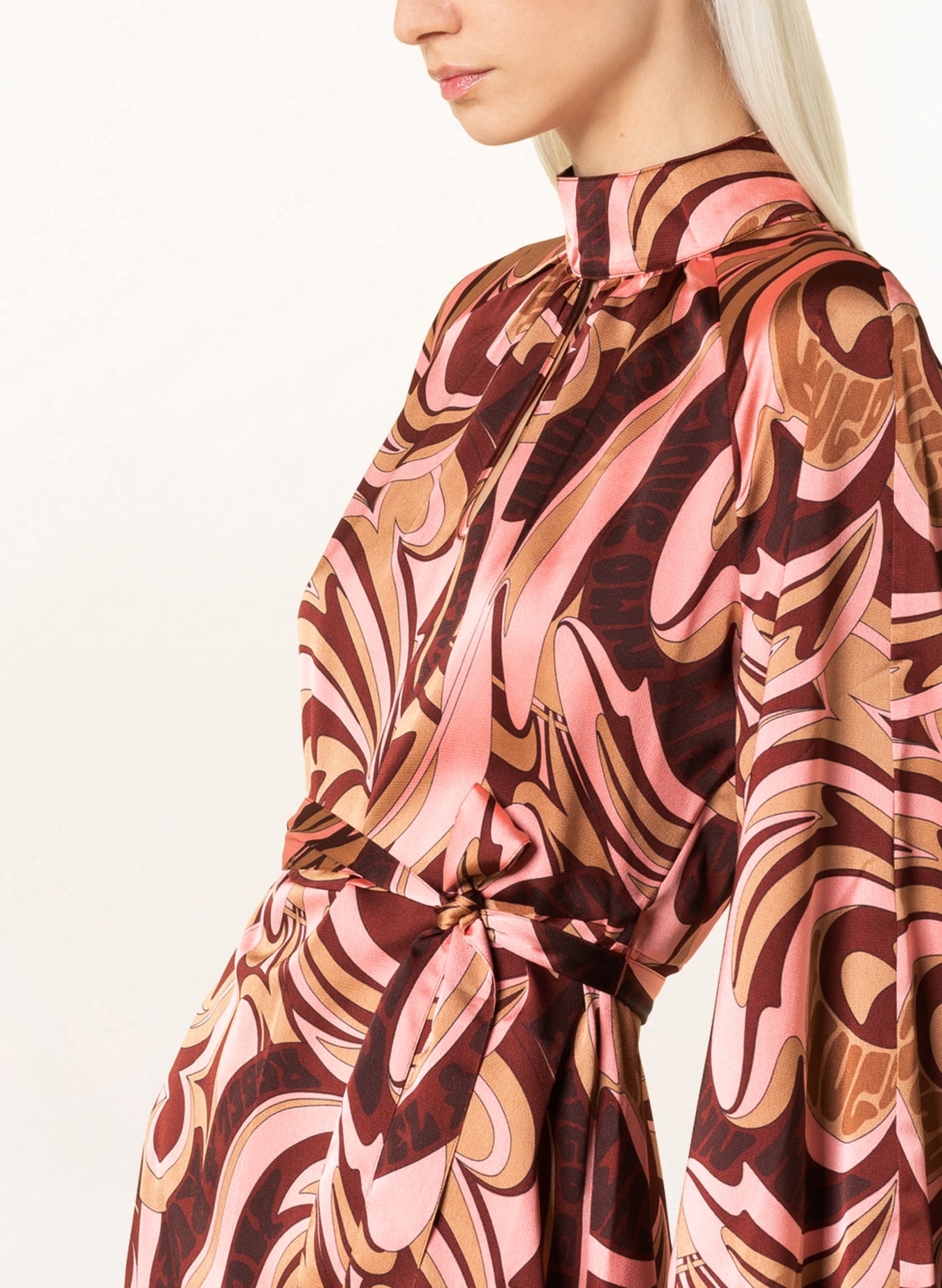 HUGO Kleid KALOLLA, Farbe: BEIGE/ ROSA/ DUNKELROT (Bild 4)