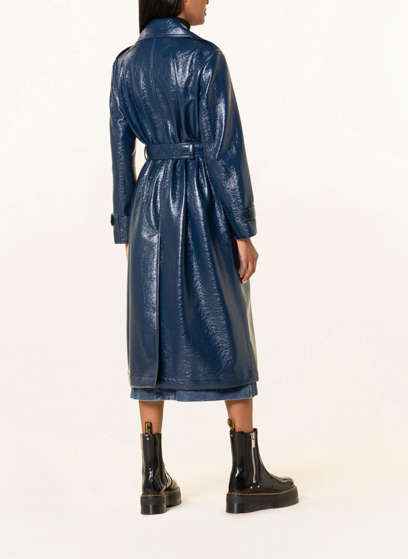 HUGO Trench coat MESENDI, Color: DARK BLUE (Image 3)