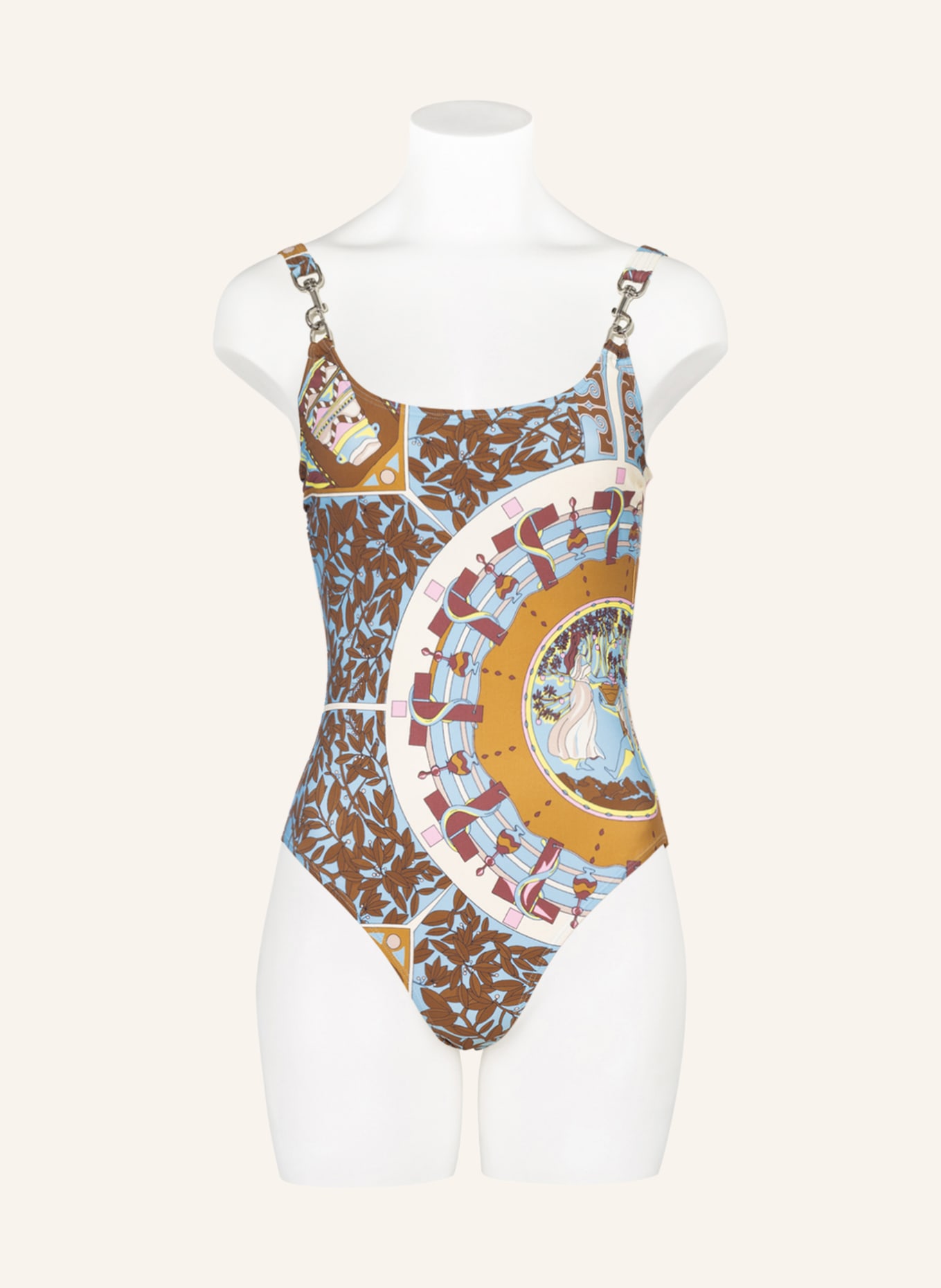 TORY BURCH Swimsuit , Color: BROWN/ LIGHT BLUE/ PINK (Image 2)