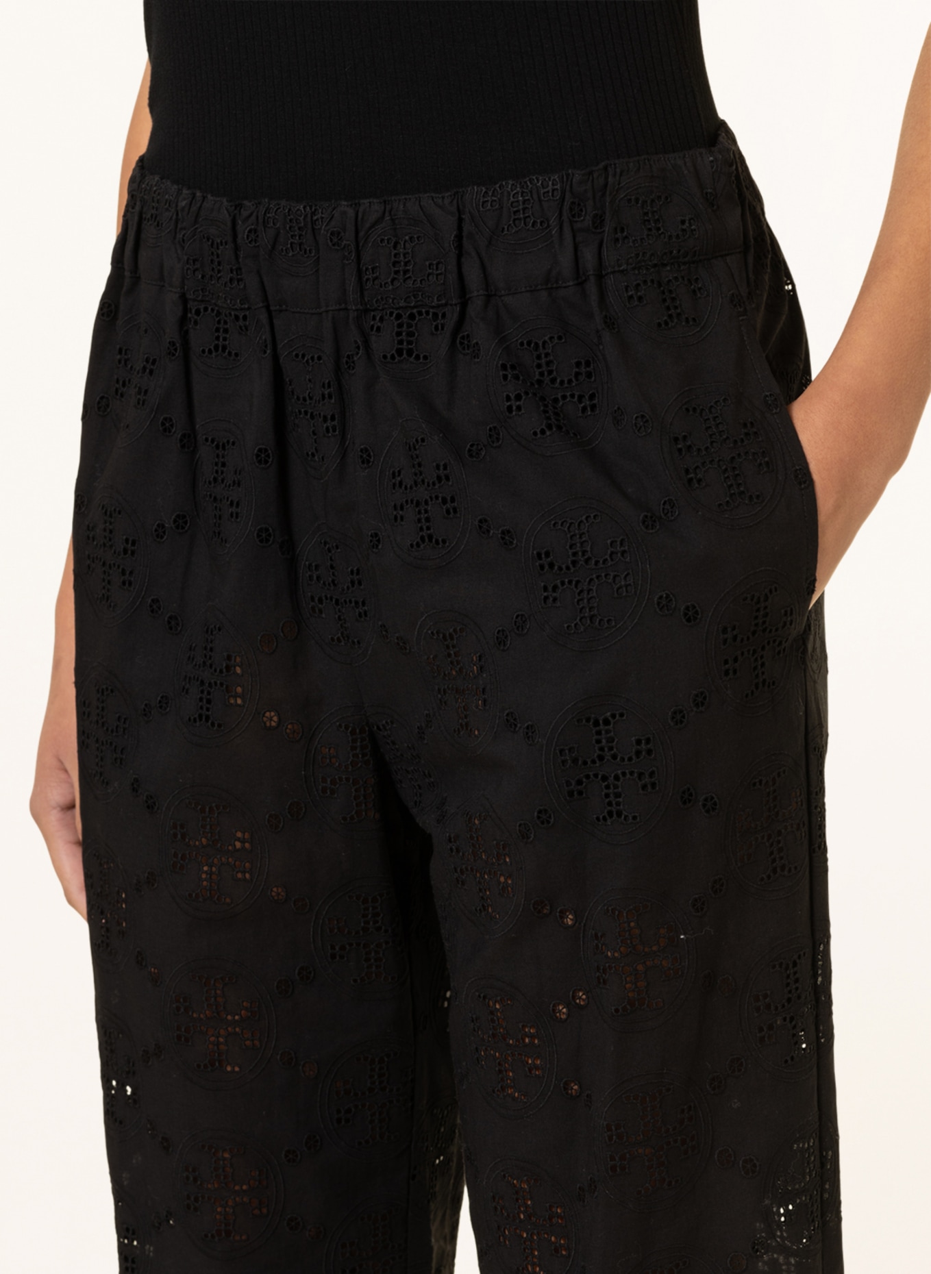 TORY BURCH Pants , Color: BLACK (Image 5)