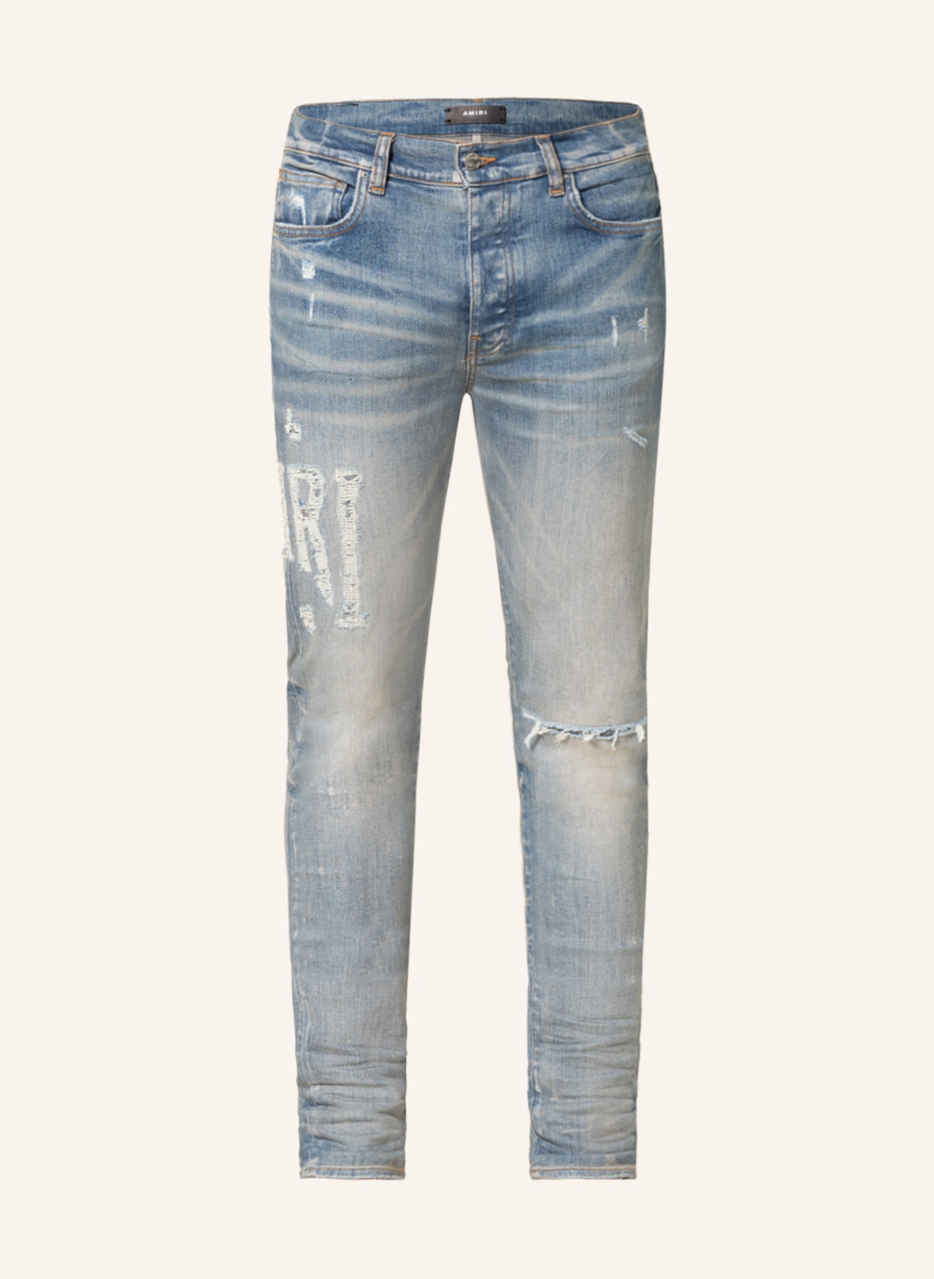 AMIRI Destroyed Jeans Extra Slim Fit, Farbe: 408 CLAY INDIGO (Bild 1)