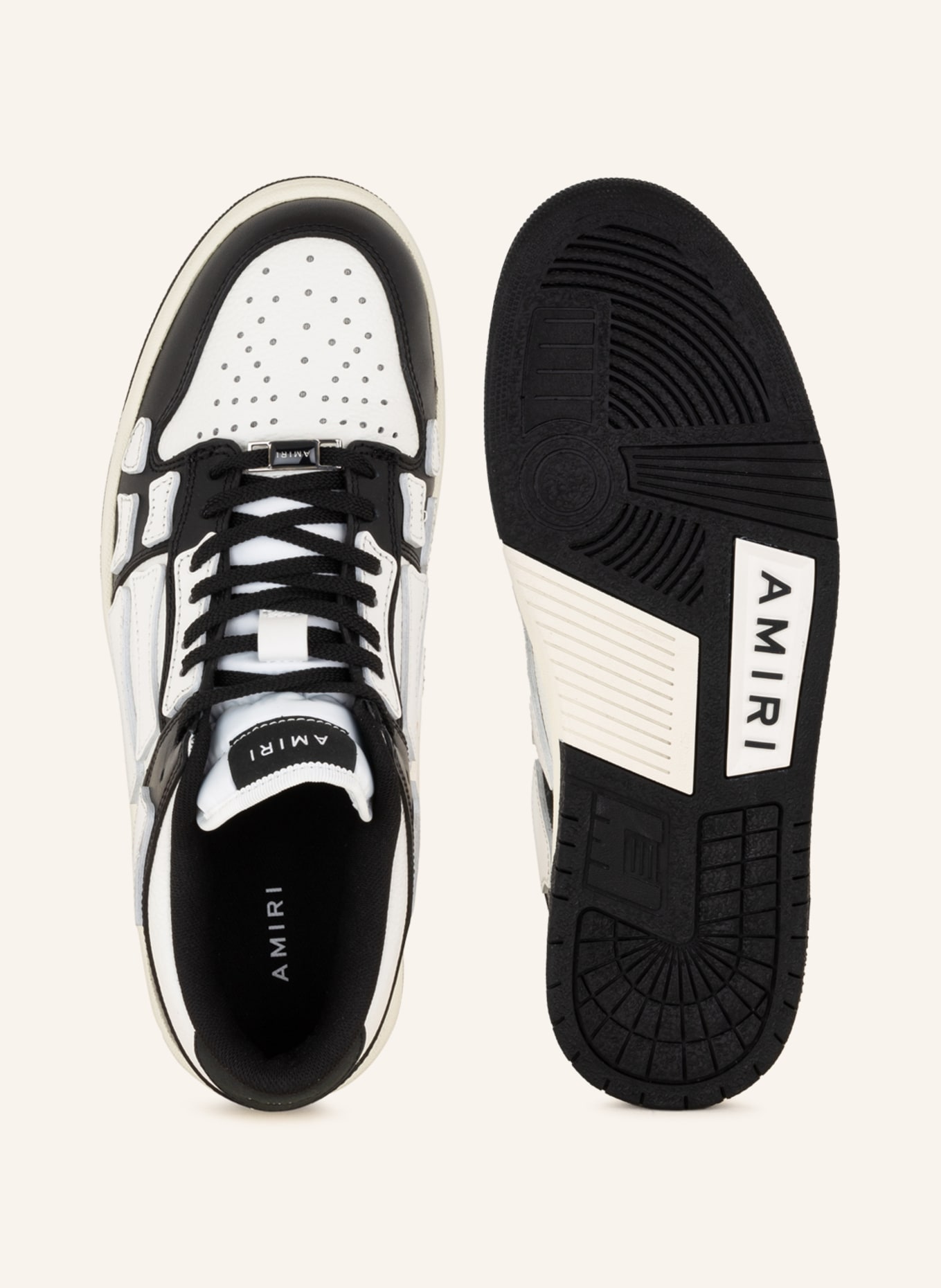AMIRI Sneakers SKELETON LOW, Color: BLACK/ WHITE (Image 5)