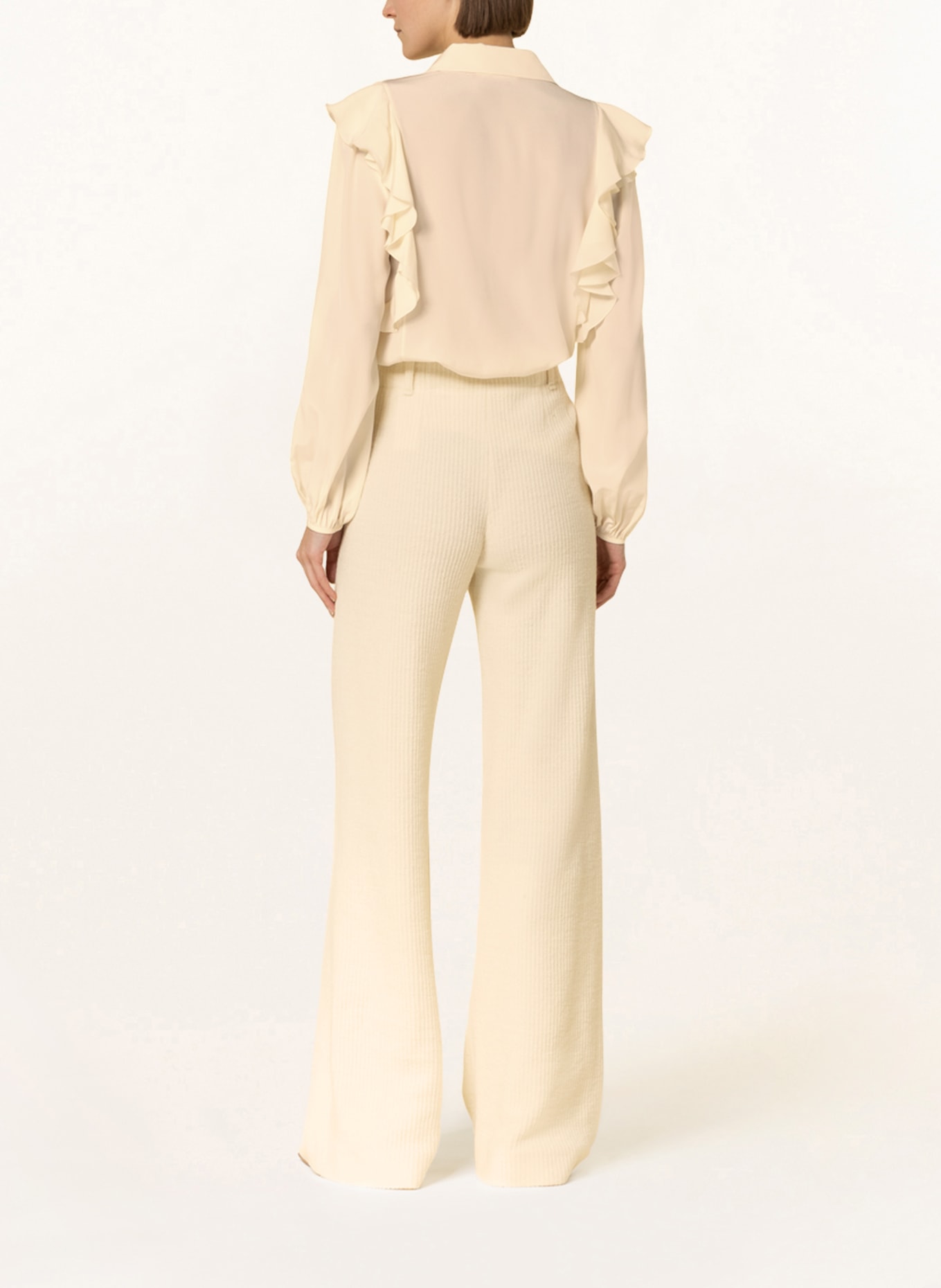 Chloé Shirt blouse made of silk with ruffles, Color: CREAM (Image 3)