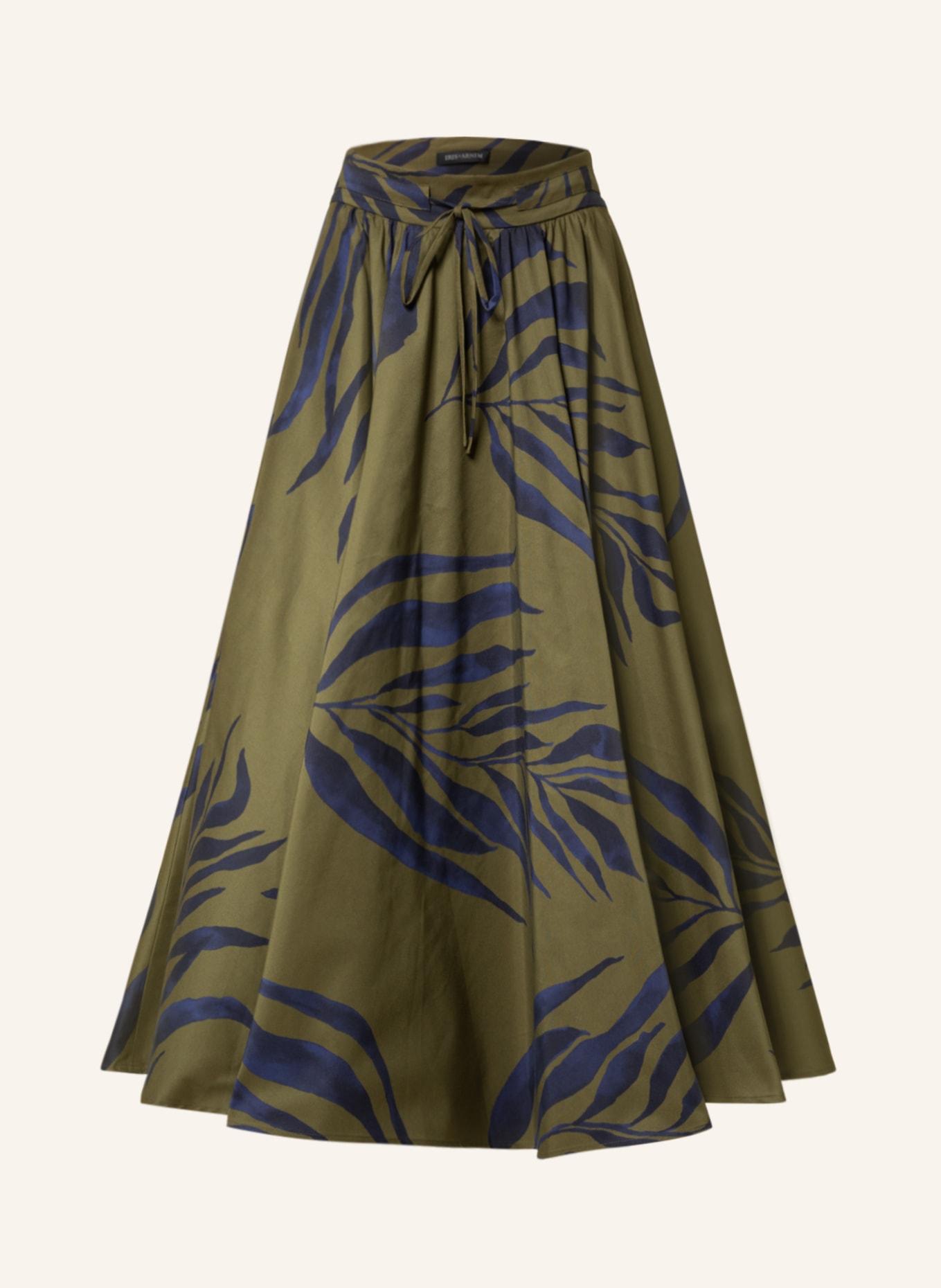 IRIS von ARNIM Skirt TAHIRA with silk, Color: GREEN/ DARK BLUE (Image 1)