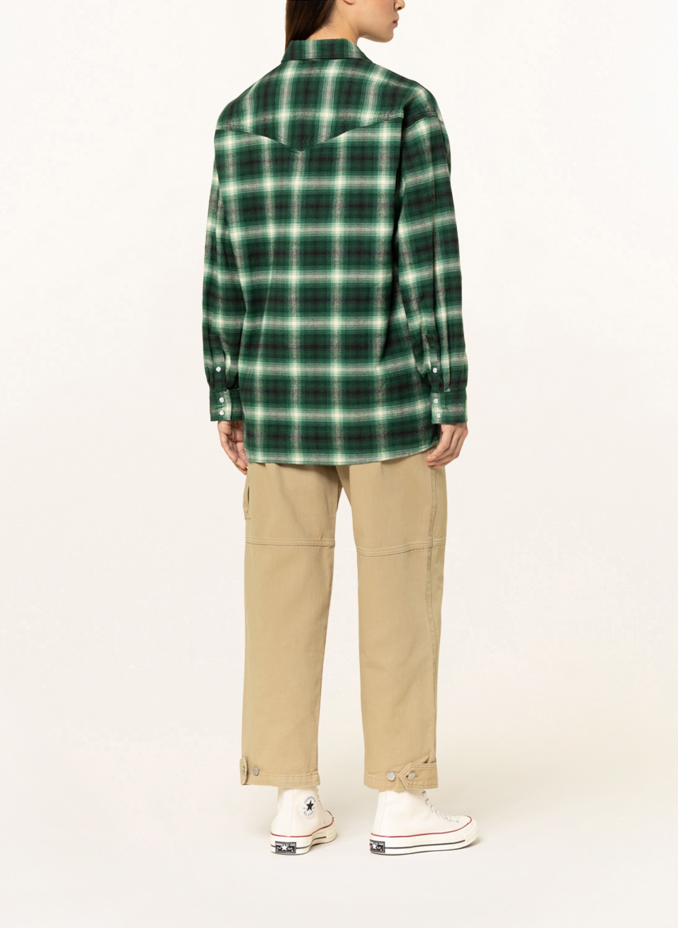Levi's® Overshirt, Color: DARK GREEN/ BLACK/ ECRU (Image 3)