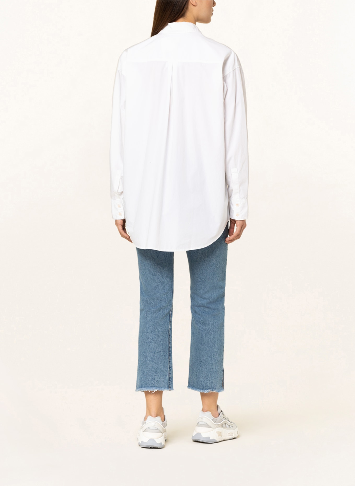 Levi's® Oversized shirt blouse THE EX-BOYFRIEND SHIRT in denim look, Color: WHITE (Image 3)