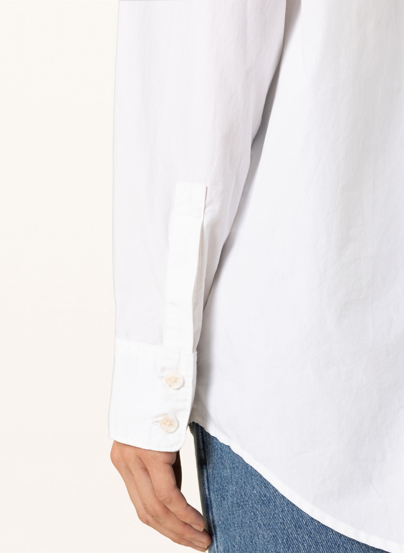 Levi's® Oversized shirt blouse THE EX-BOYFRIEND SHIRT in denim look, Color: WHITE (Image 4)