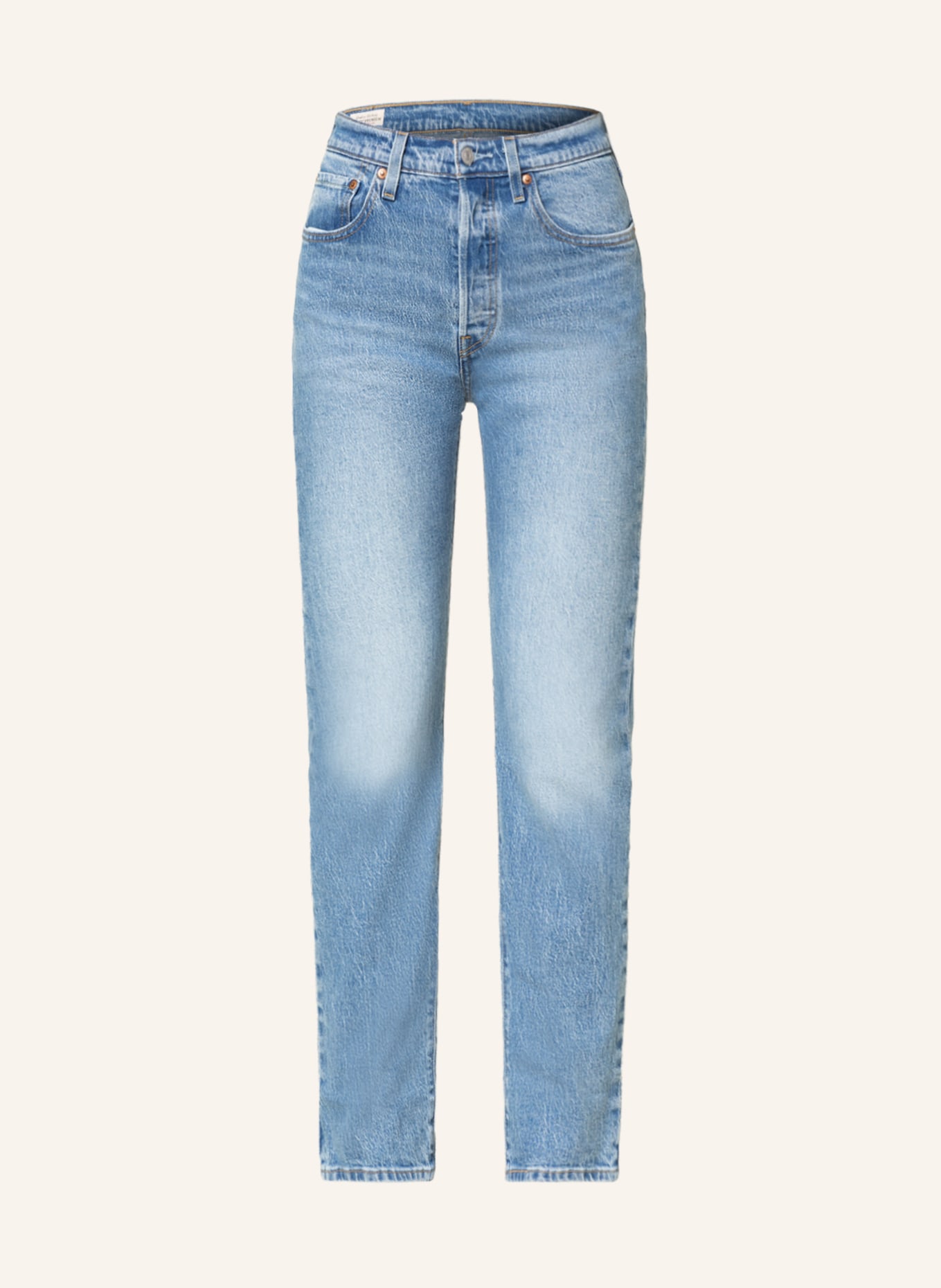 Levi's® Mom Jeans 501 JEANS, Farbe: 15 Light Indigo - Worn In (Bild 1)