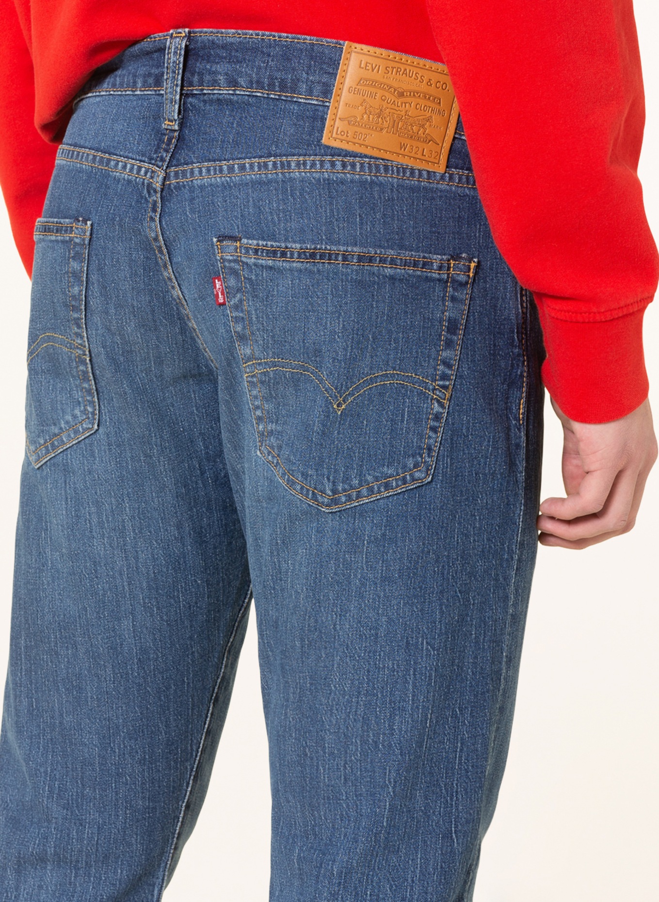 Levi's® Jeans 502 TAPER Tapered Fit , Farbe: 53 Med Indigo - Worn In (Bild 5)