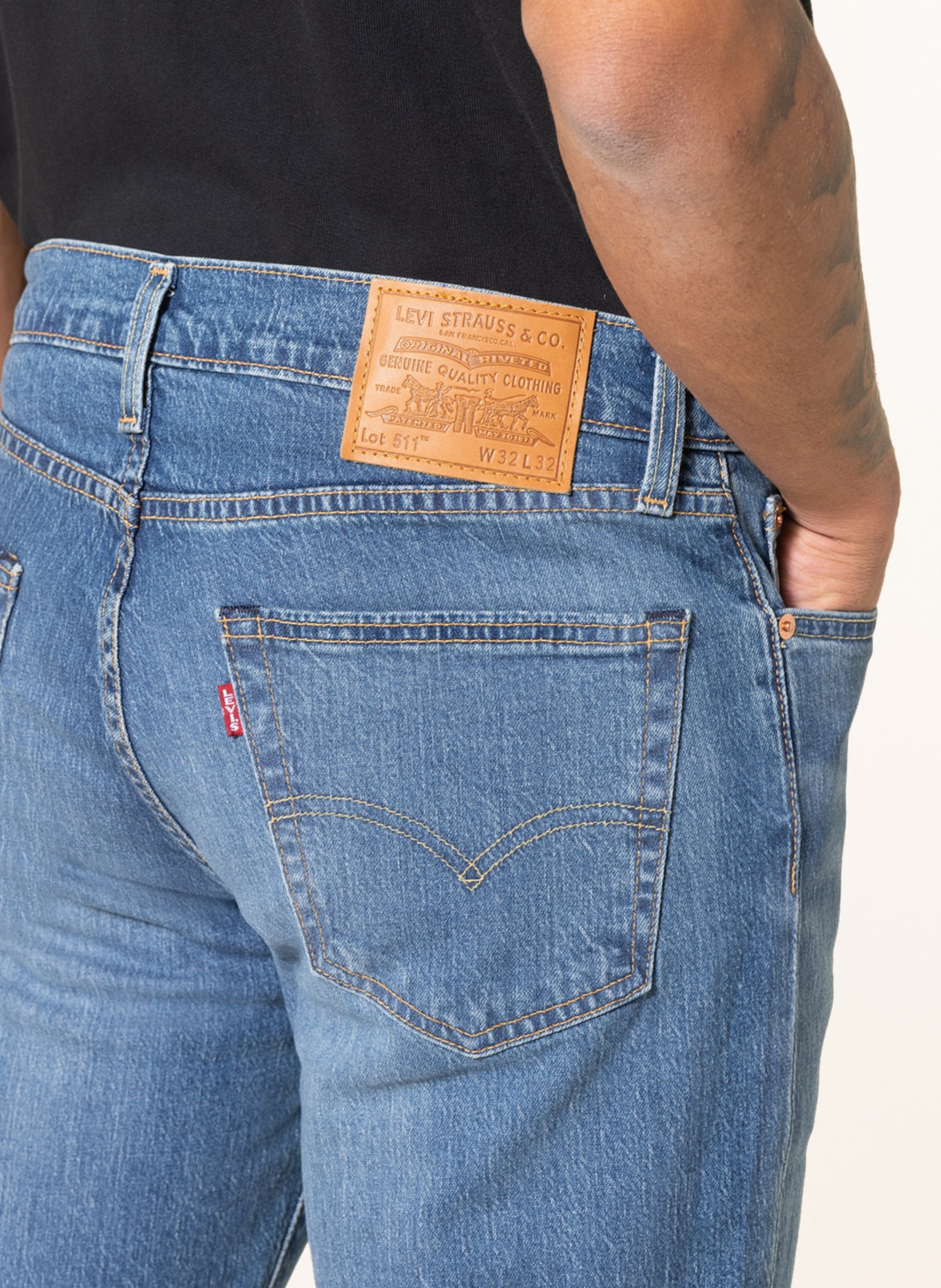 Levi's® Jeans 511 Slim Fit, Farbe: 61 Dark Indigo - Worn In (Bild 5)