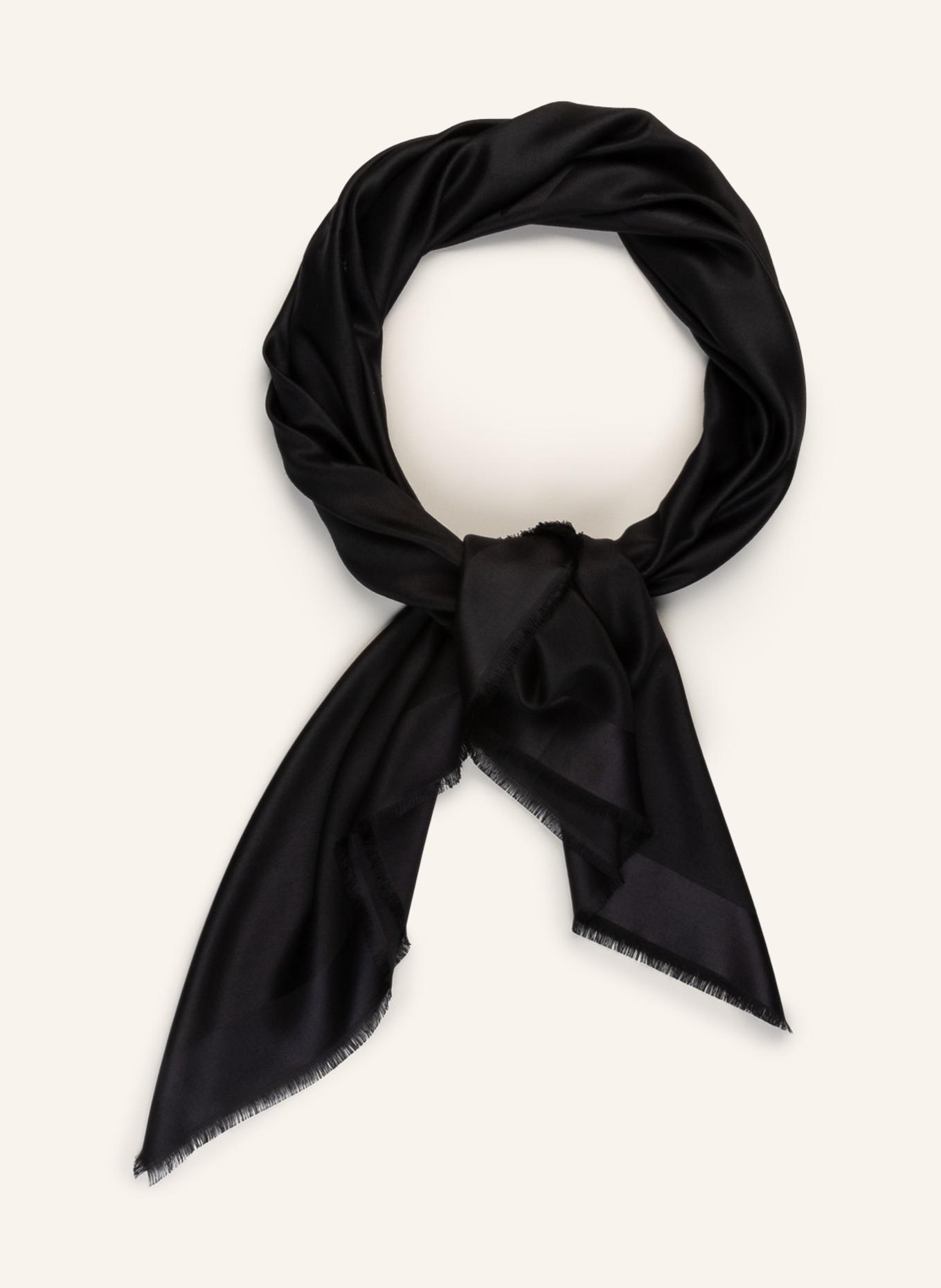 GIVENCHY Scarf with silk , Color: BLACK (Image 2)