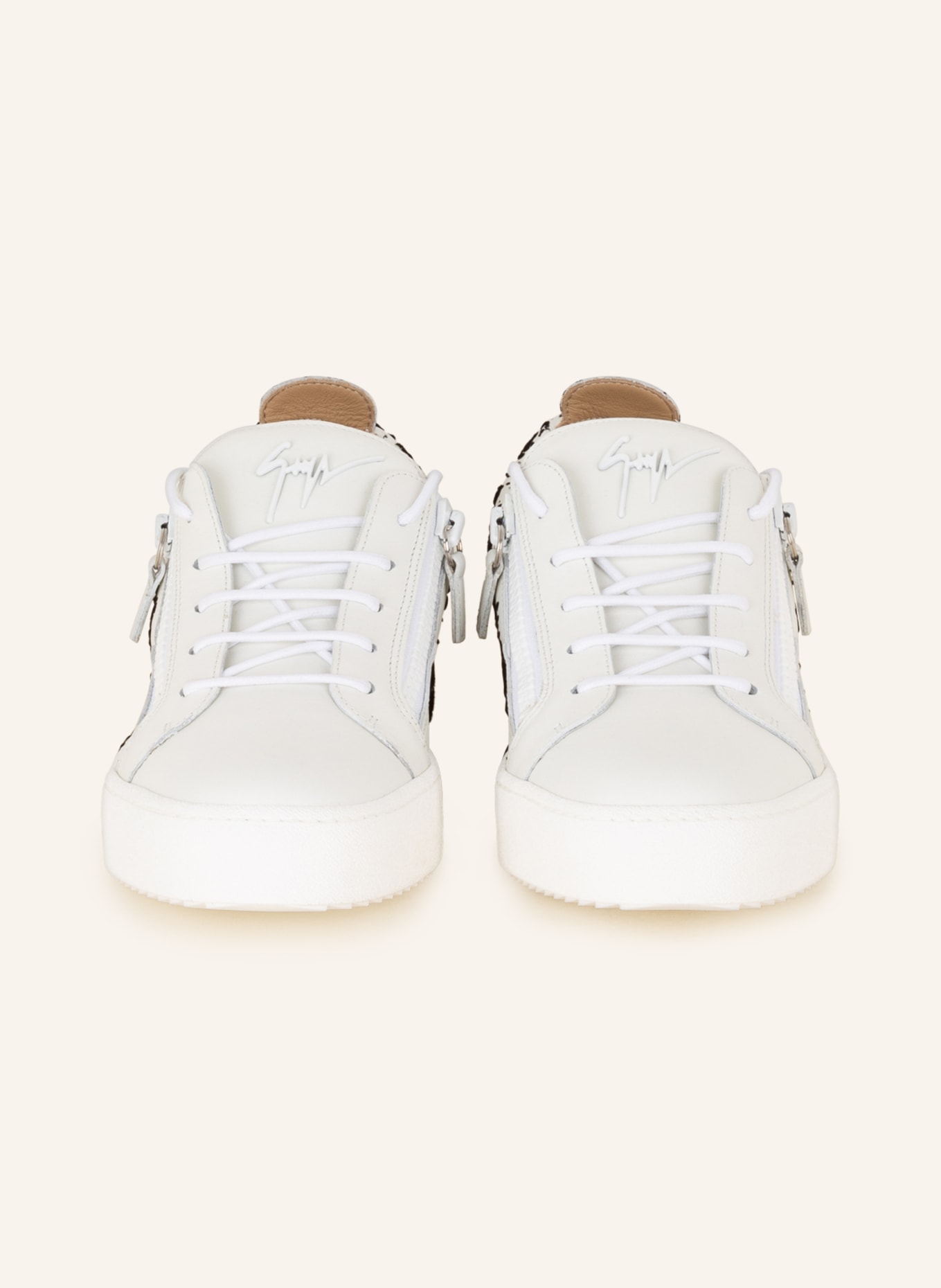 GIUSEPPE ZANOTTI DESIGN Sneakers FRANKIE, Color: WHITE/ BLACK (Image 3)