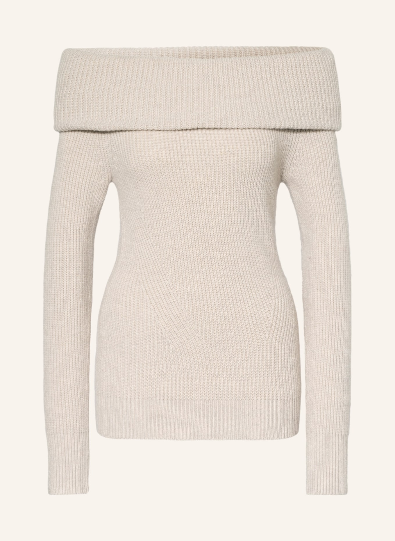 ISABEL MARANT Off-shoulder sweater BAYA with cashmere, Color: BEIGE (Image 1)