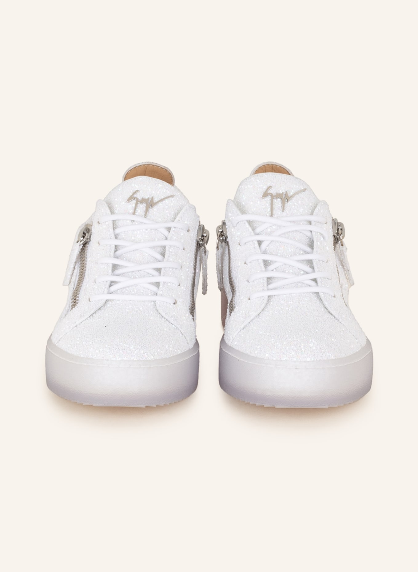GIUSEPPE ZANOTTI DESIGN Sneakers with sequins, Color: WHITE (Image 3)
