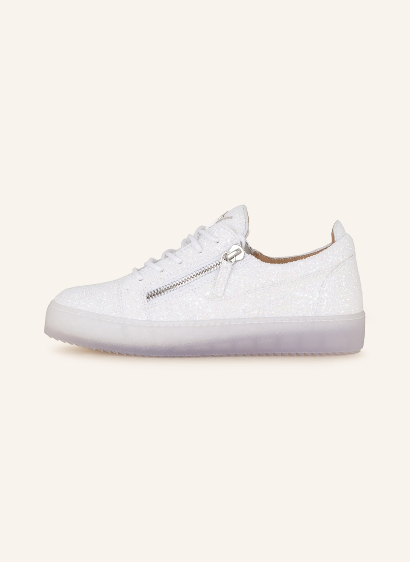 GIUSEPPE ZANOTTI DESIGN Sneakers with sequins, Color: WHITE (Image 4)