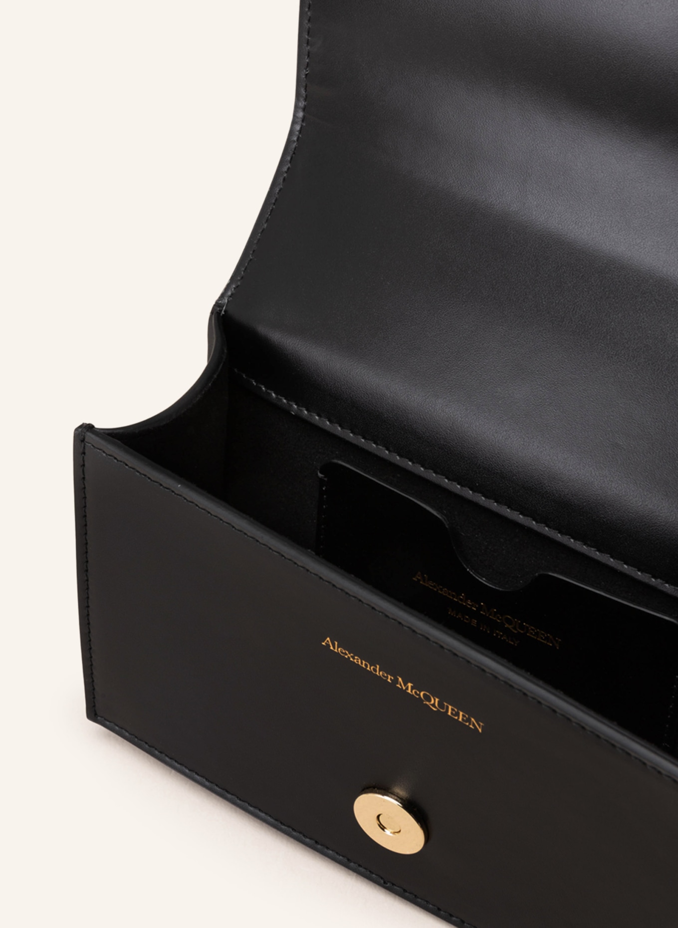 Alexander McQUEEN Crossbody bag MINI JEWELL SATCHEL, Color: BLACK (Image 3)