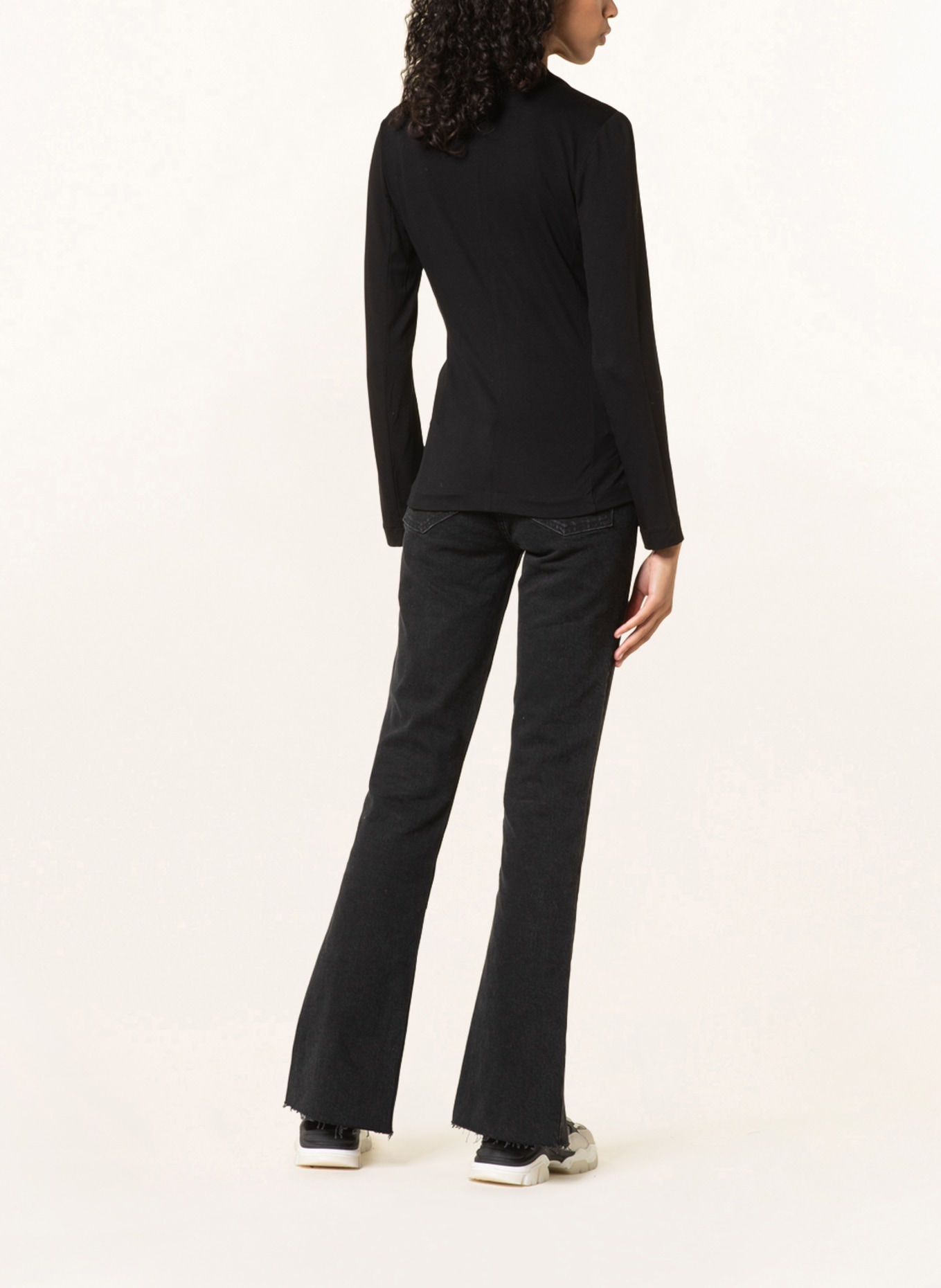MAJESTIC FILATURES Jersey blazer , Color: BLACK (Image 3)