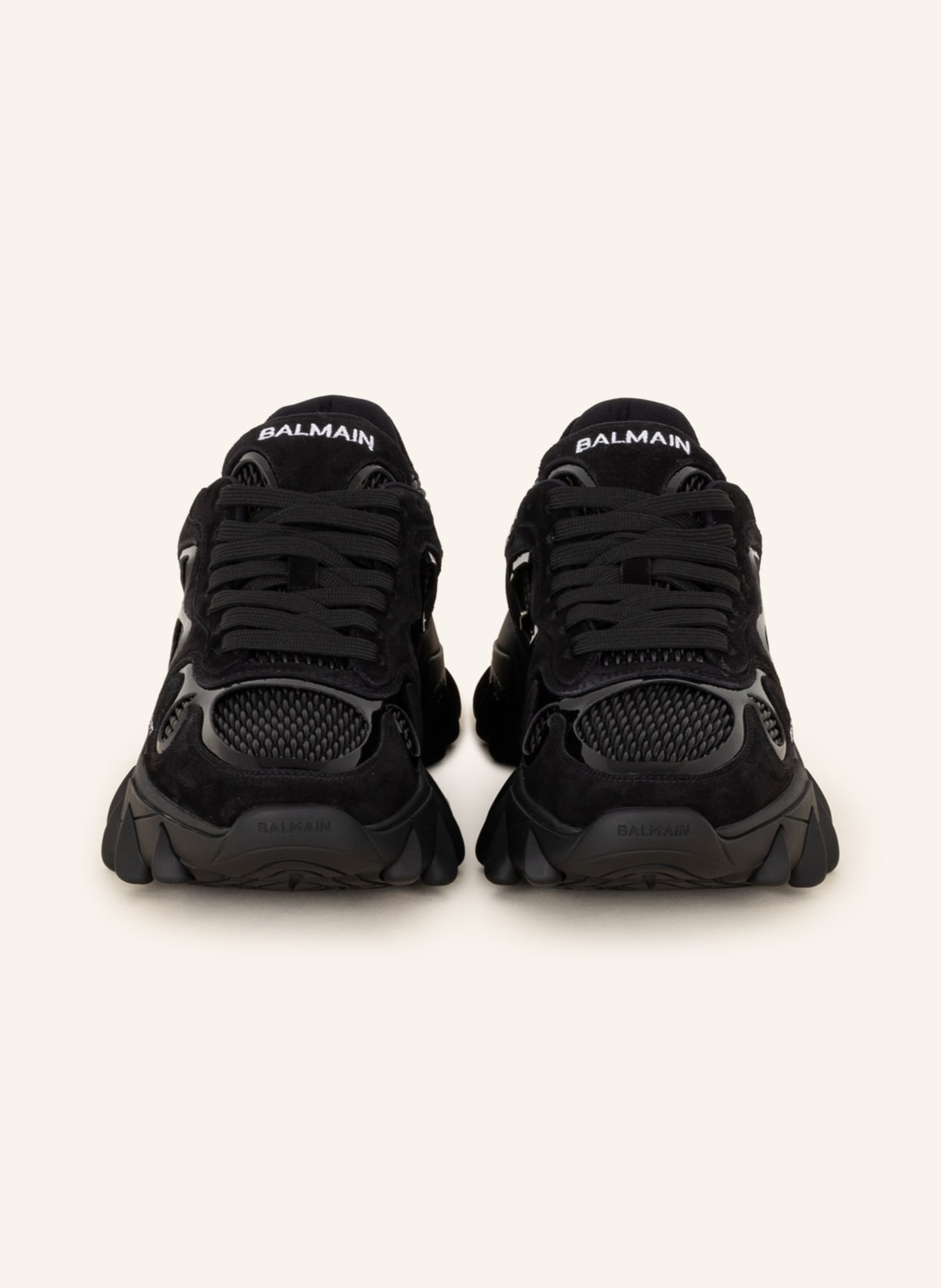BALMAIN: sneakers for man - Black | Balmain sneakers BM1VJ309KNSC online at  GIGLIO.COM