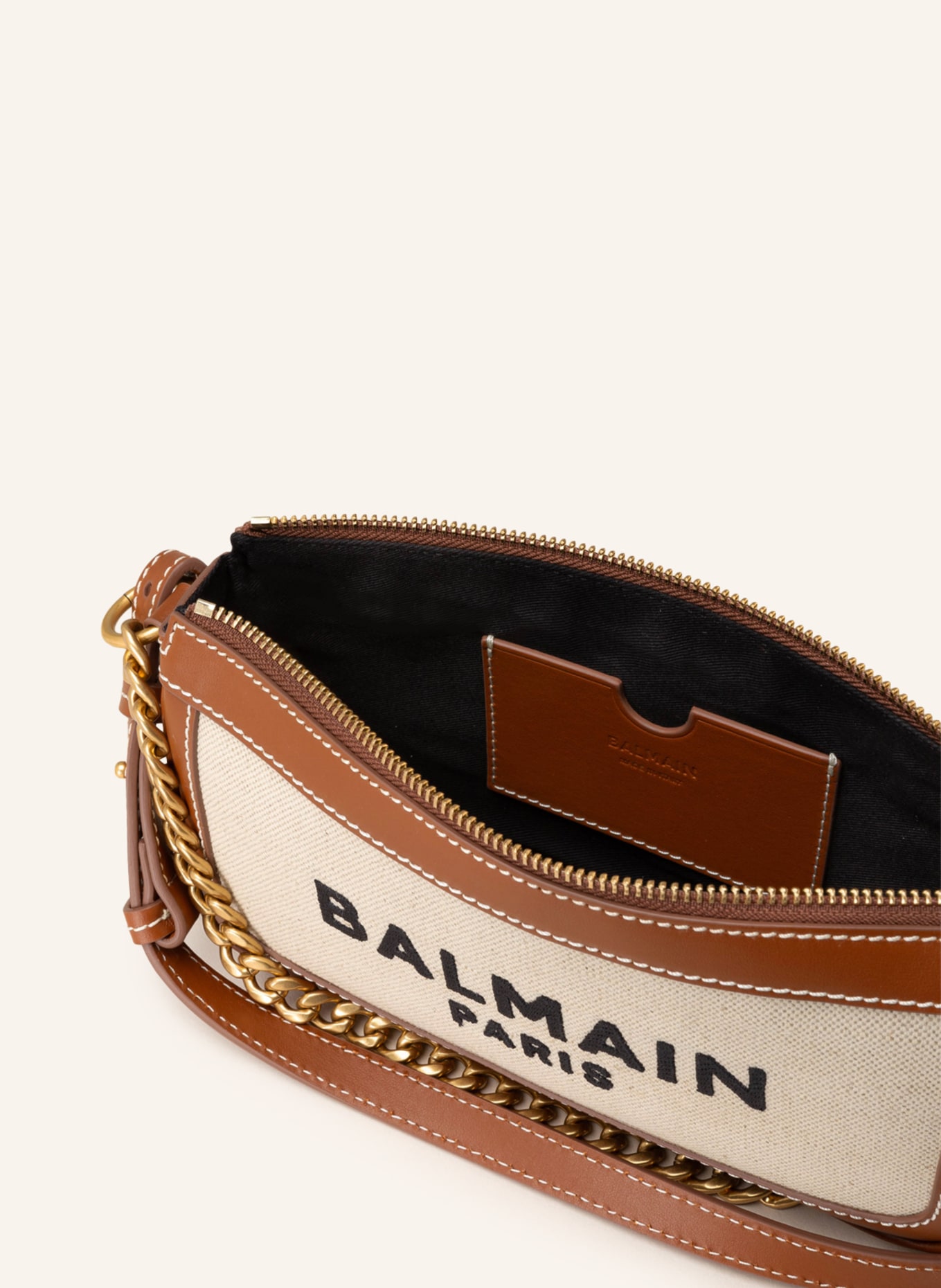 BALMAIN Crossbody bag B-ARMY, Color: BROWN/ BEIGE (Image 3)