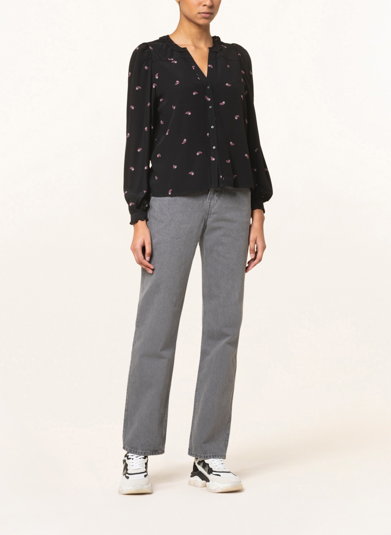 Pepe Jeans Blouse PALMIRA, Color: BLACK/ PINK (Image 2)