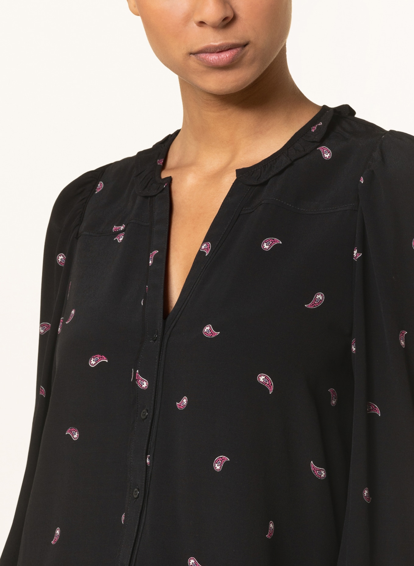 Pepe Jeans Blouse PALMIRA, Color: BLACK/ PINK (Image 4)