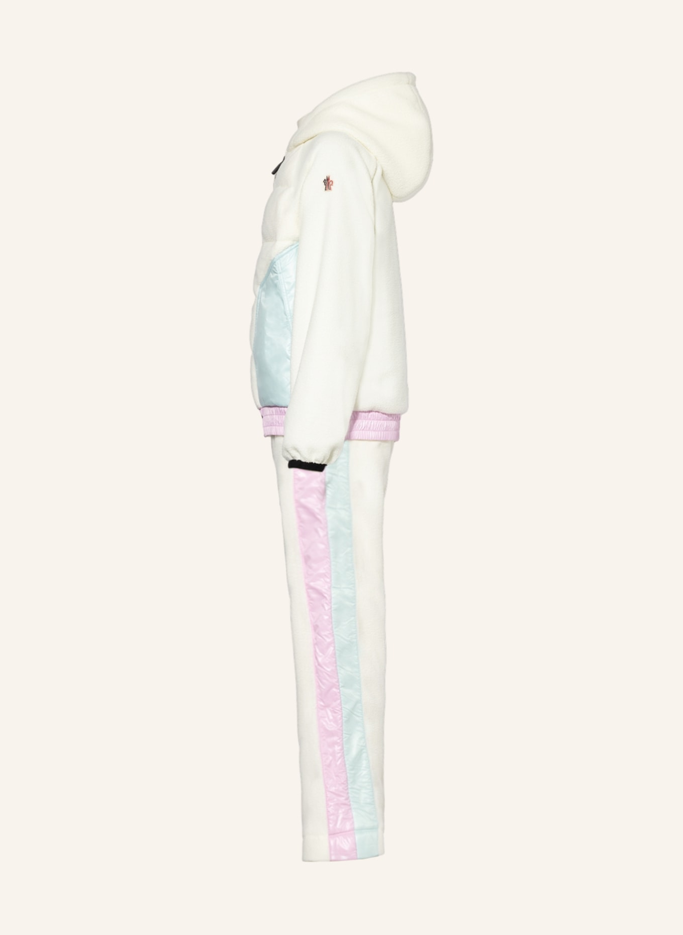 MONCLER enfant Trainingsanzug aus Fleece, Farbe: ECRU/ MINT/ ROSA (Bild 4)
