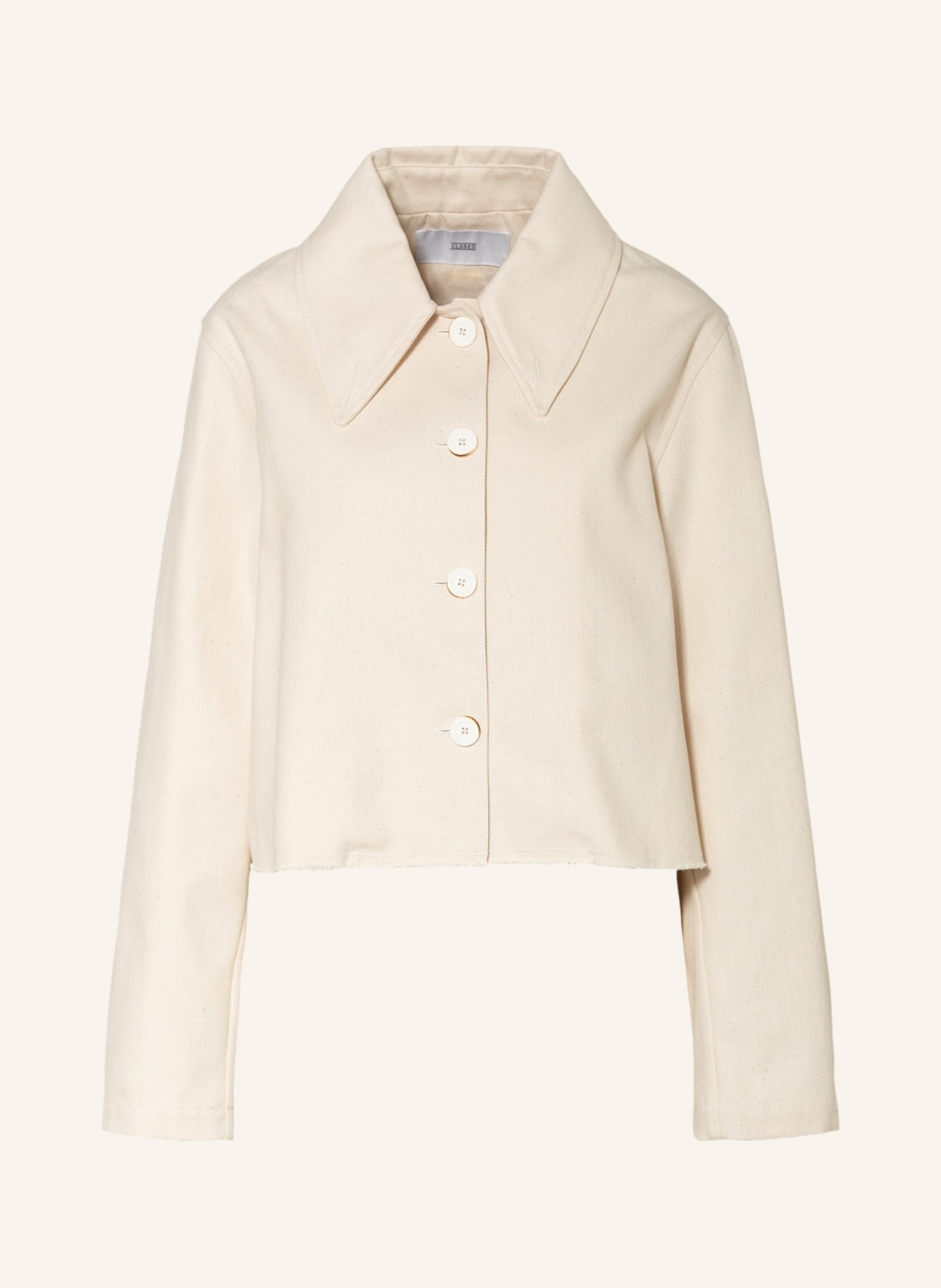 CLOSED Cropped jacket, Color: CREAM (Image 1)