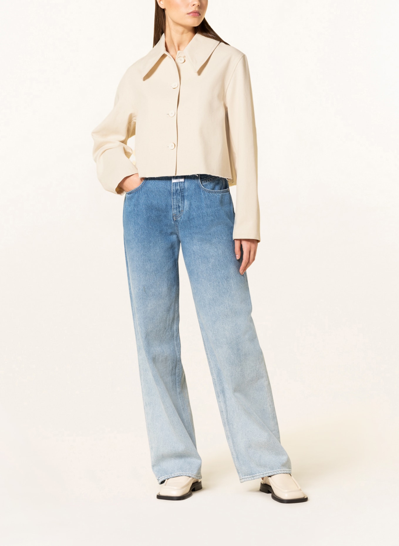 CLOSED Cropped jacket, Color: CREAM (Image 2)