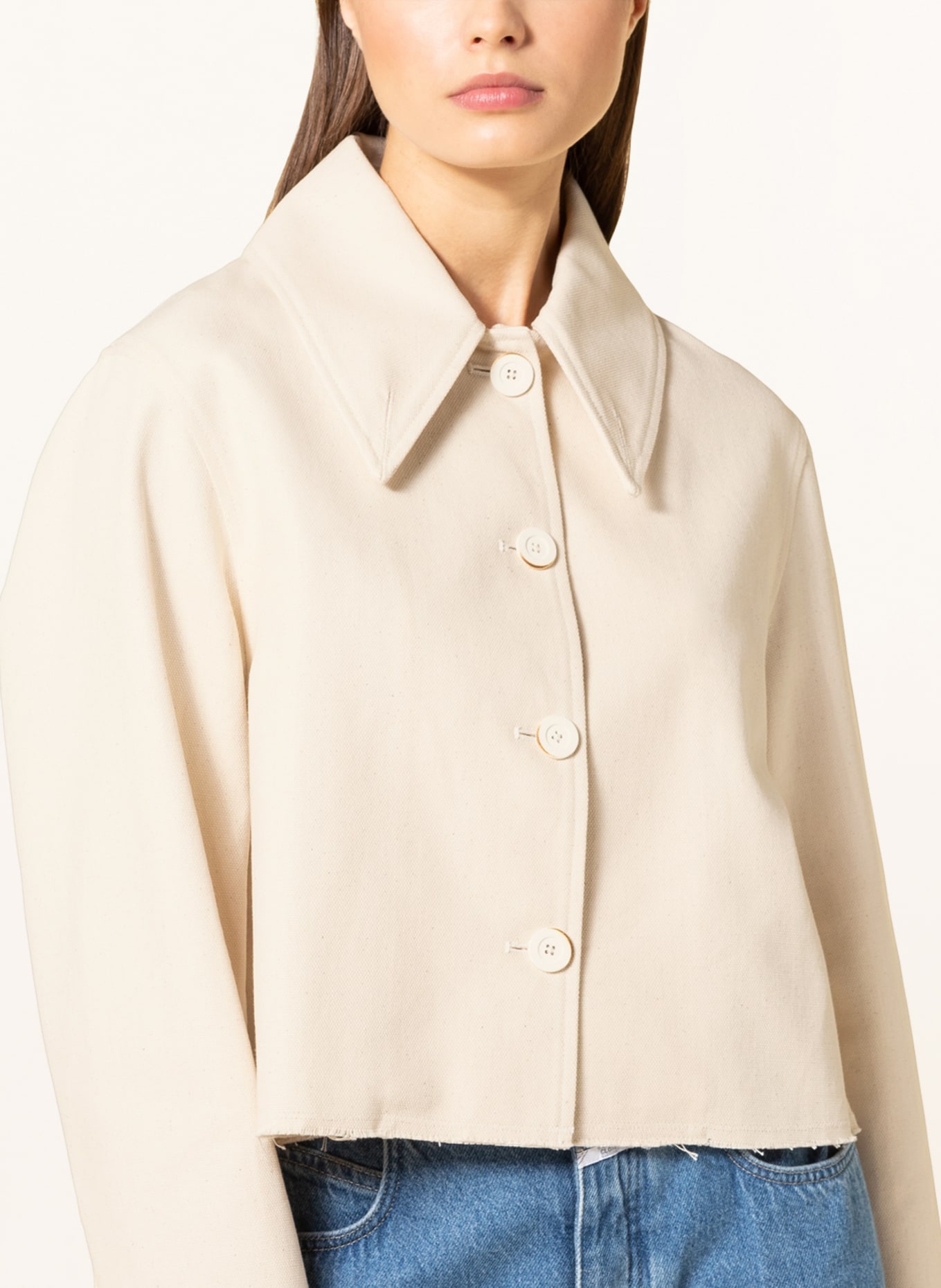 CLOSED Cropped jacket, Color: CREAM (Image 4)