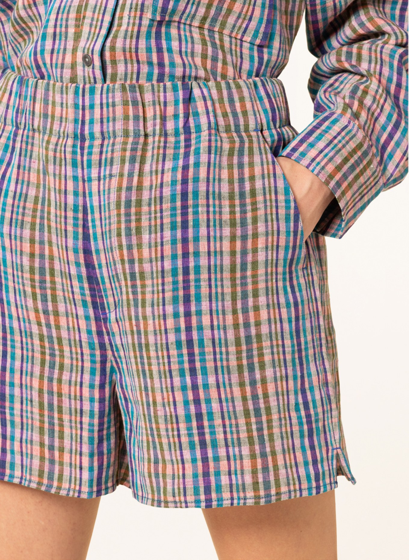 CLOSED Shorts, Color: BLUE/ PURPLE/ LIGHT GREEN (Image 5)