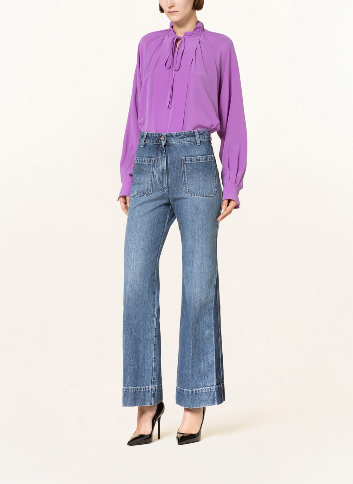 VICTORIABECKHAM Flared jeans ALINA , Color: 8230 Shadow Wash (Image 2)